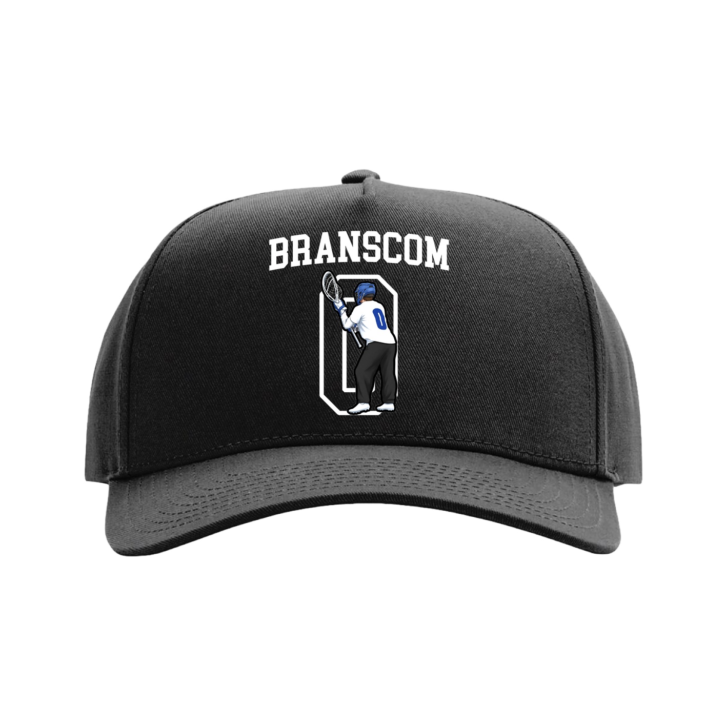 Full Fabric Five-Panel Champ Cap — Shirsey in Black