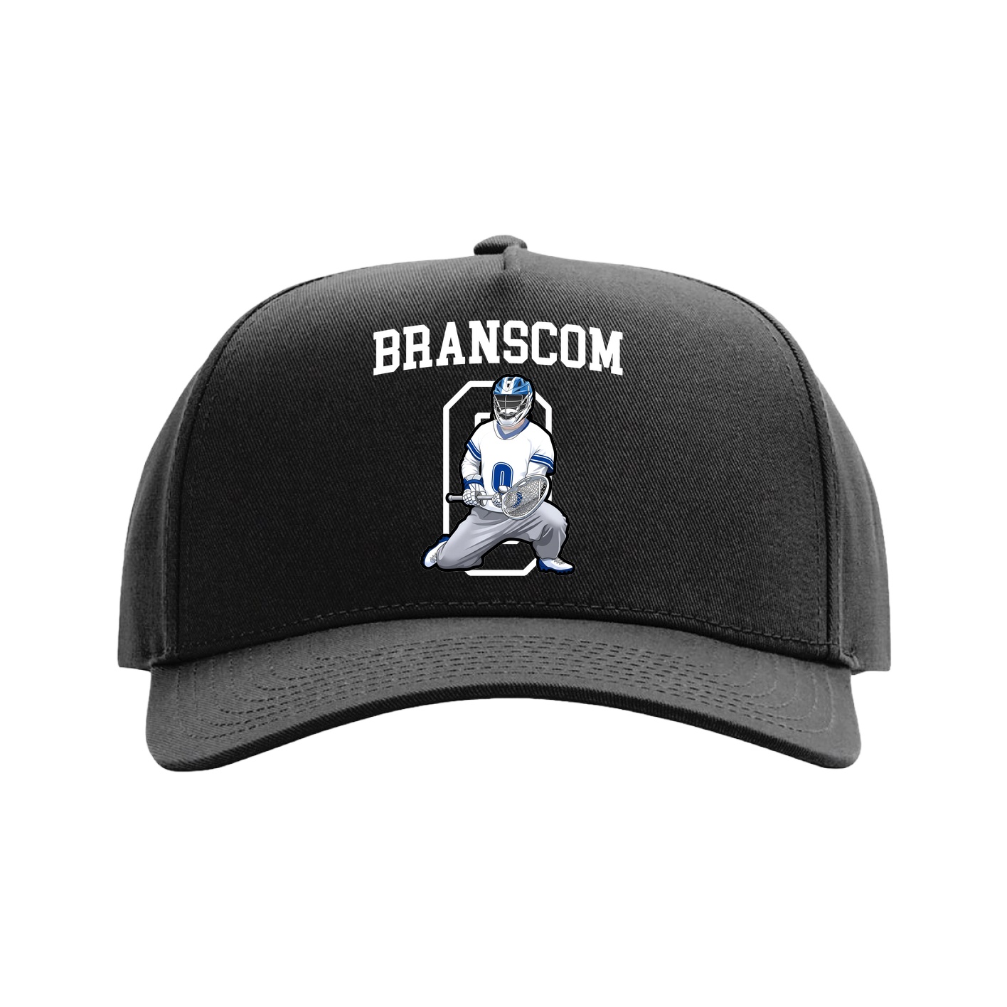 Full Fabric Five-Panel Champ Cap — Shirsey in Black