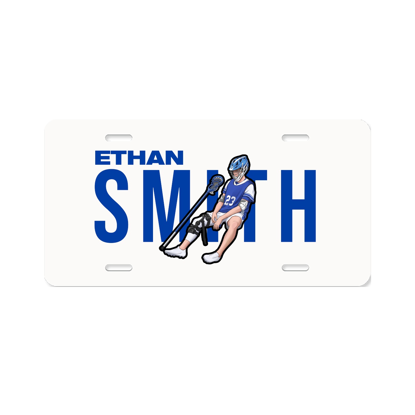 License Plate — Player Name in Classic