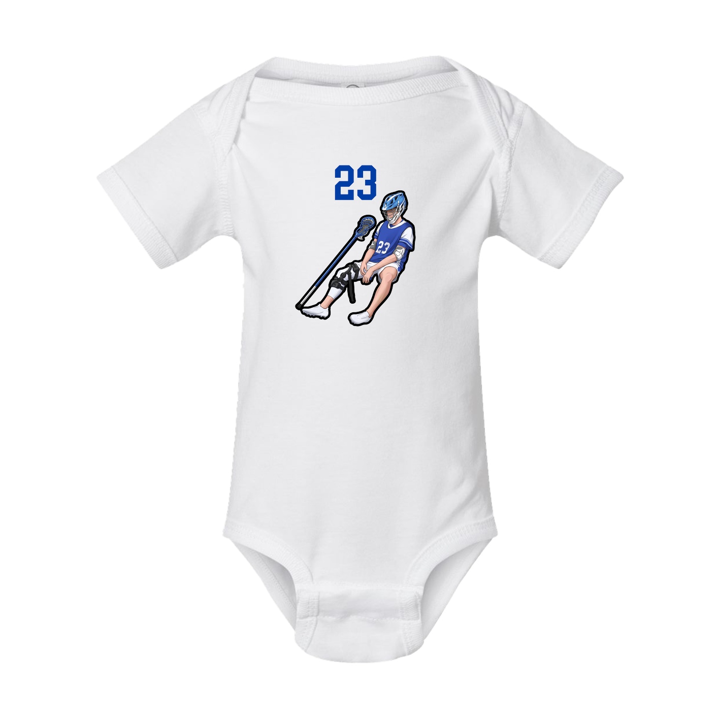Baby Onesie — Number Top in White