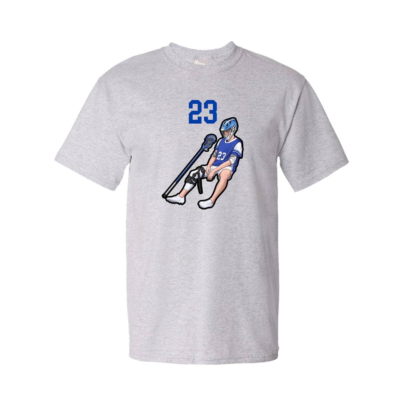 Youth Tee — Number Top in Grey