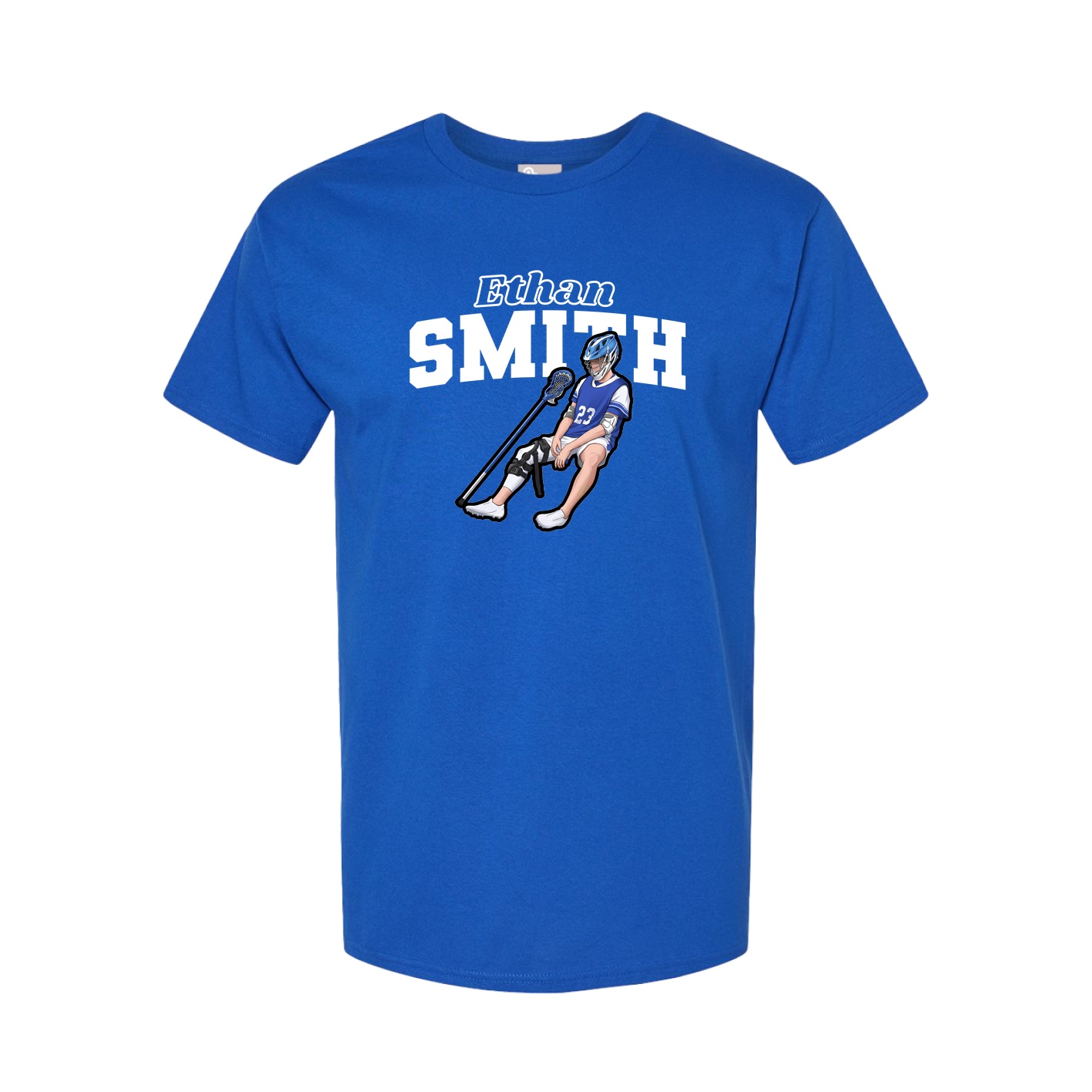 Youth Tee — Name Arch in Royal