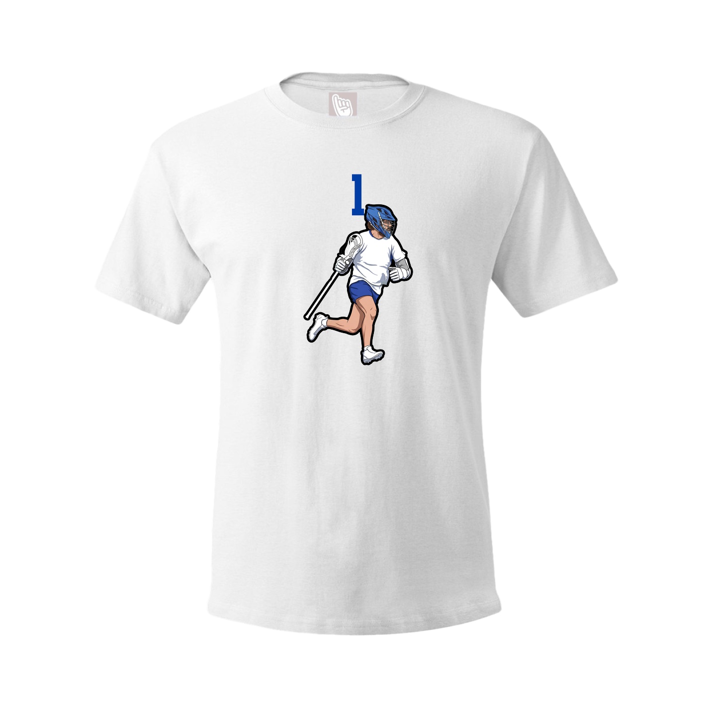 Youth Tee — Number Top in White