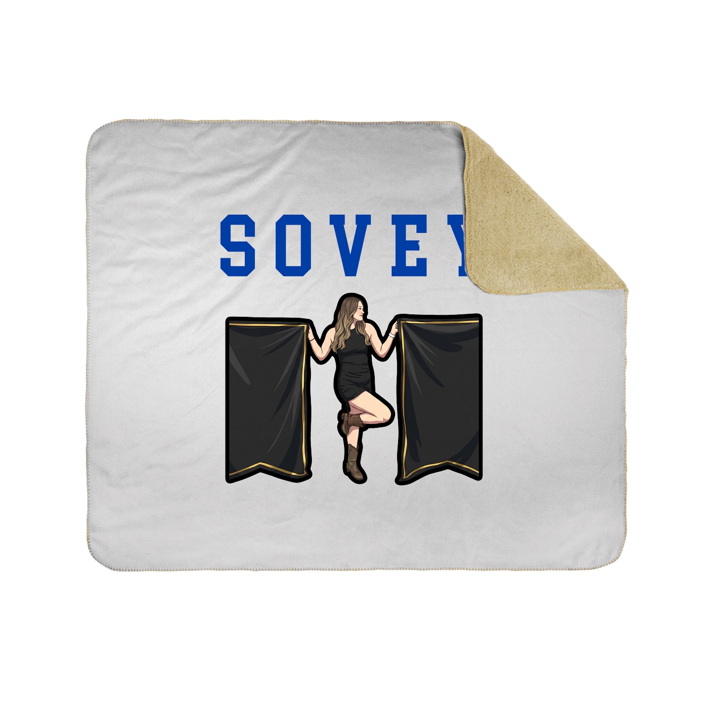 Throw Blanket — Shirsey in White