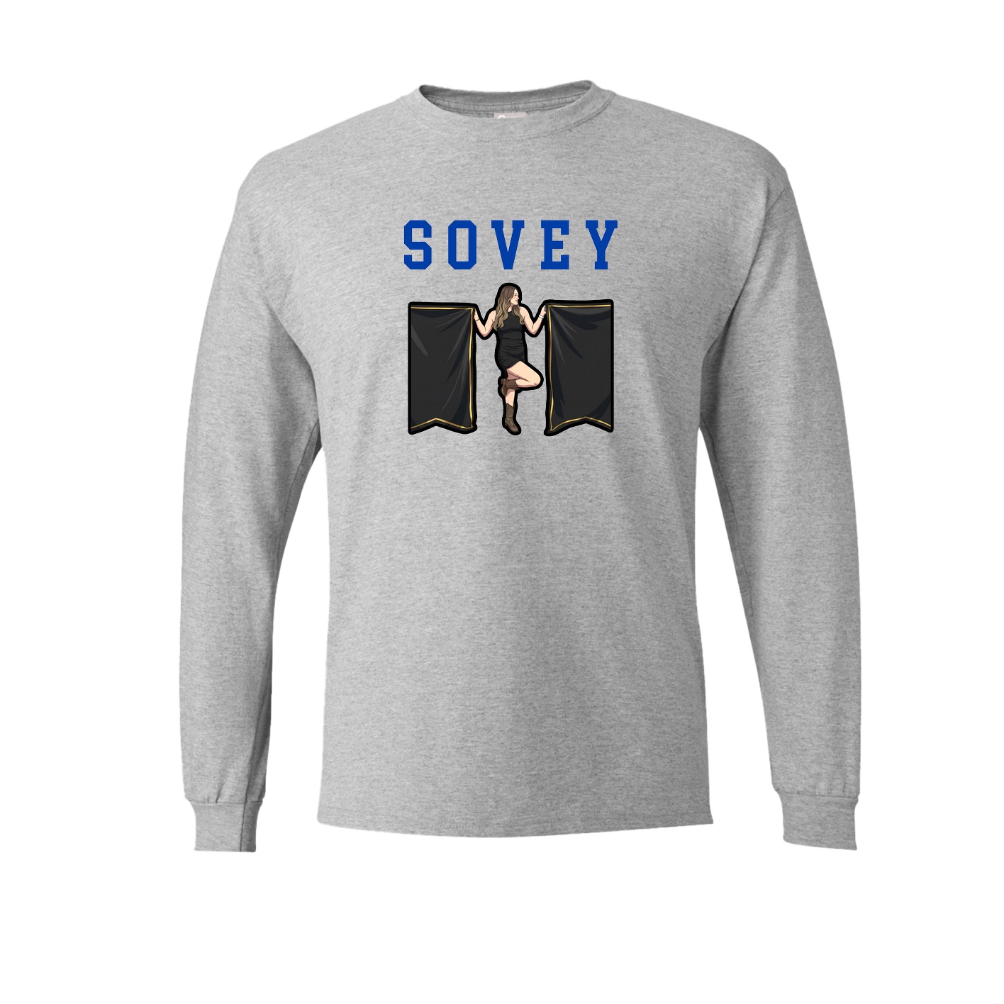 Long Sleeve Tee — Shirsey in Grey