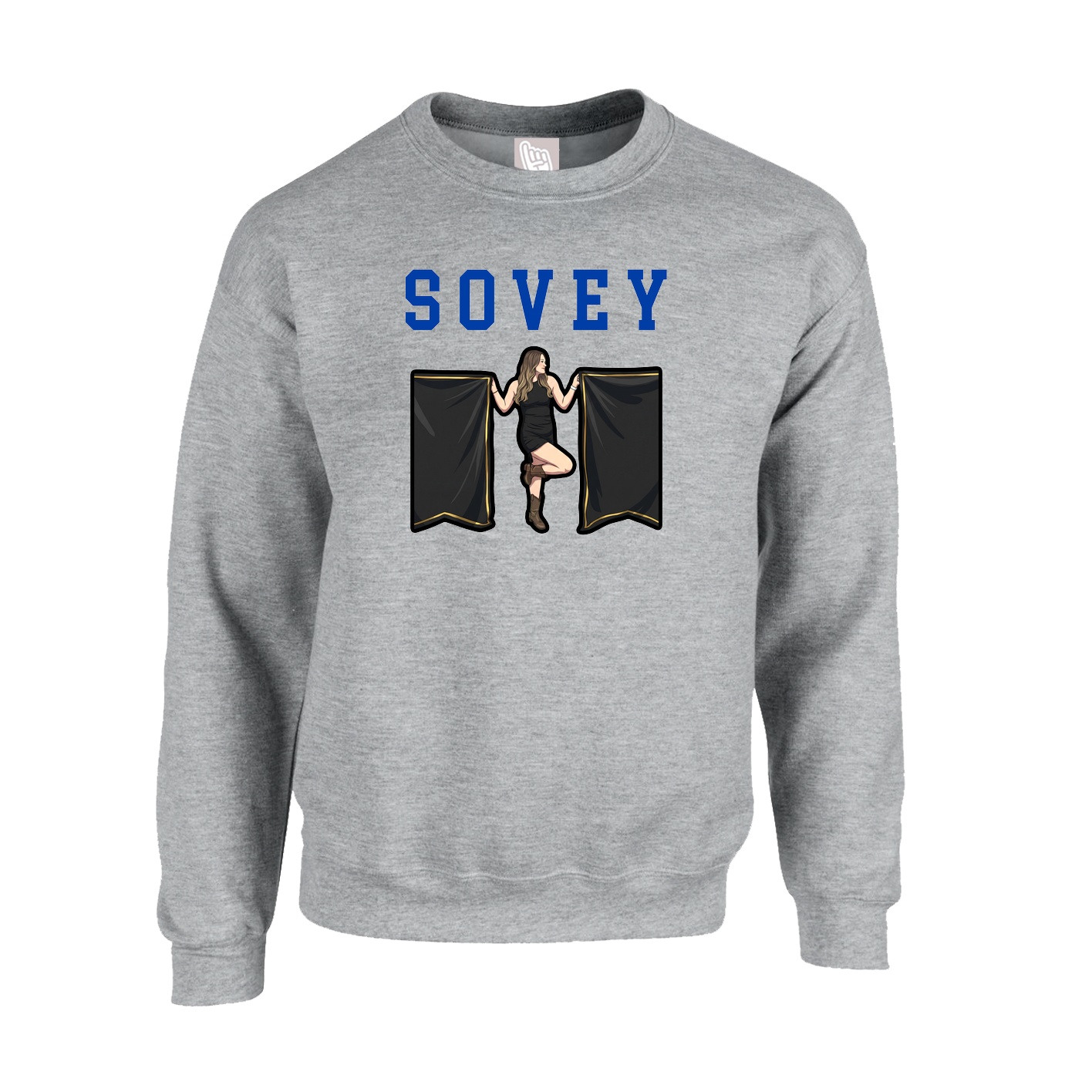 Fleece Crew — Shirsey in Grey