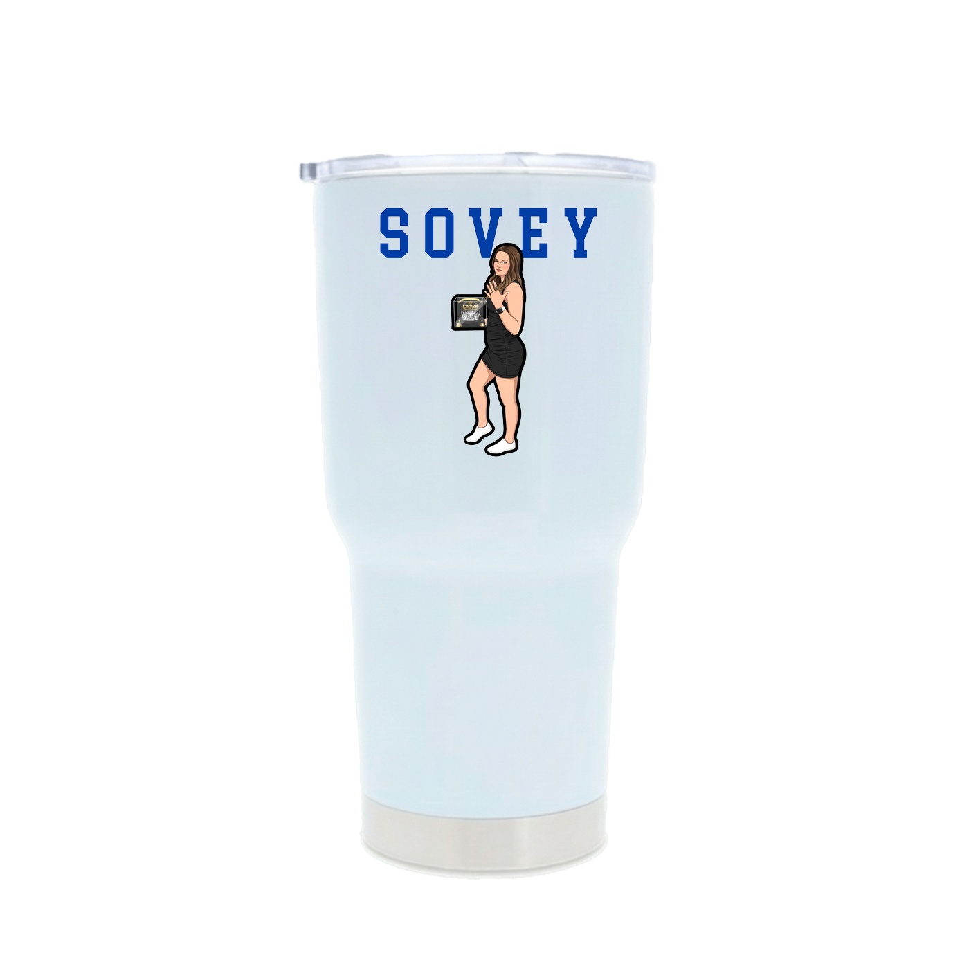 30oz Stainless Steel Tumbler — Shirsey in White