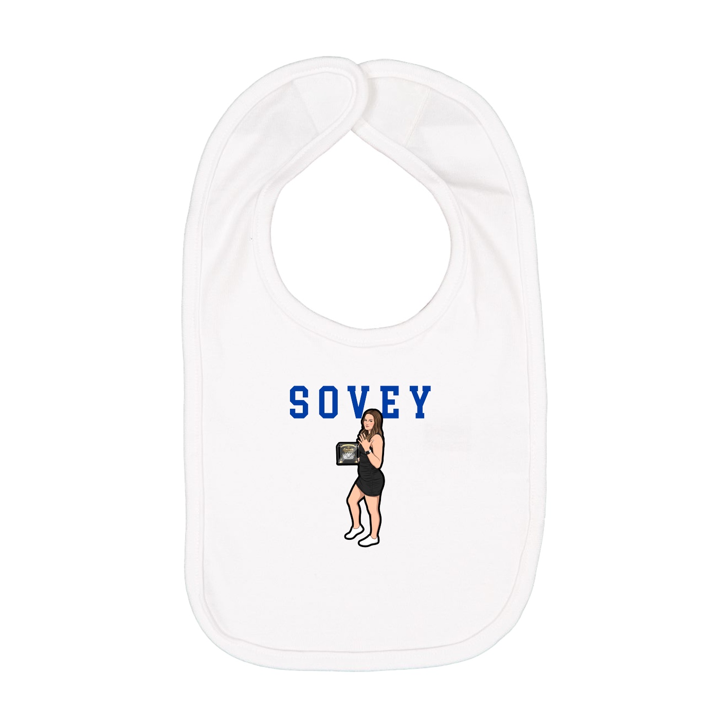 Infant Bib — Shirsey in White