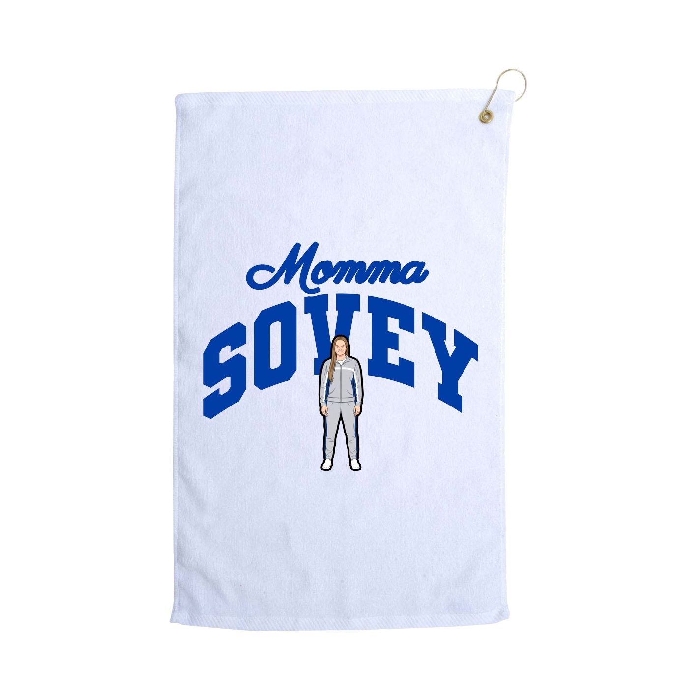 Golf Towel — Mothers Day Arch in White