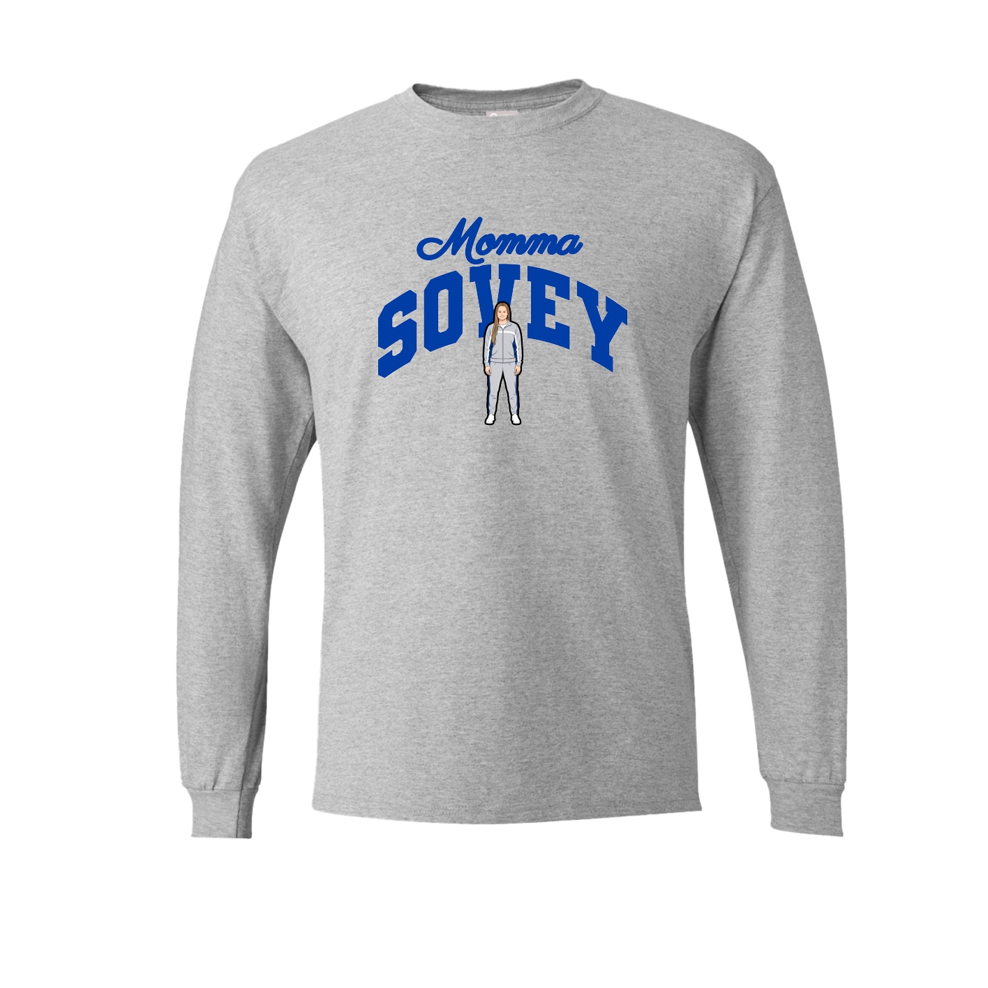 Long Sleeve Tee — Mothers Day Arch in Grey