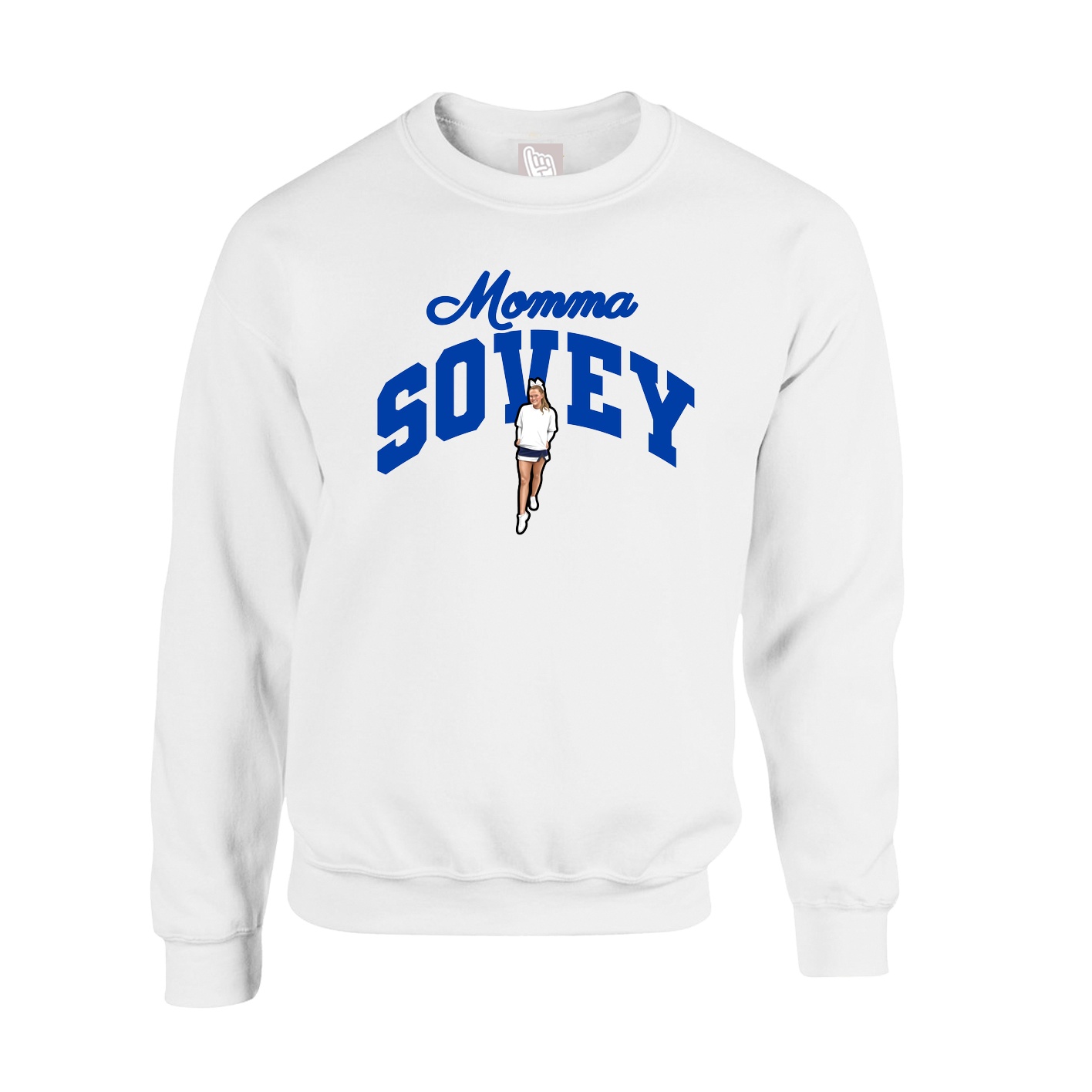 Fleece Crew — Mothers Day Arch in White