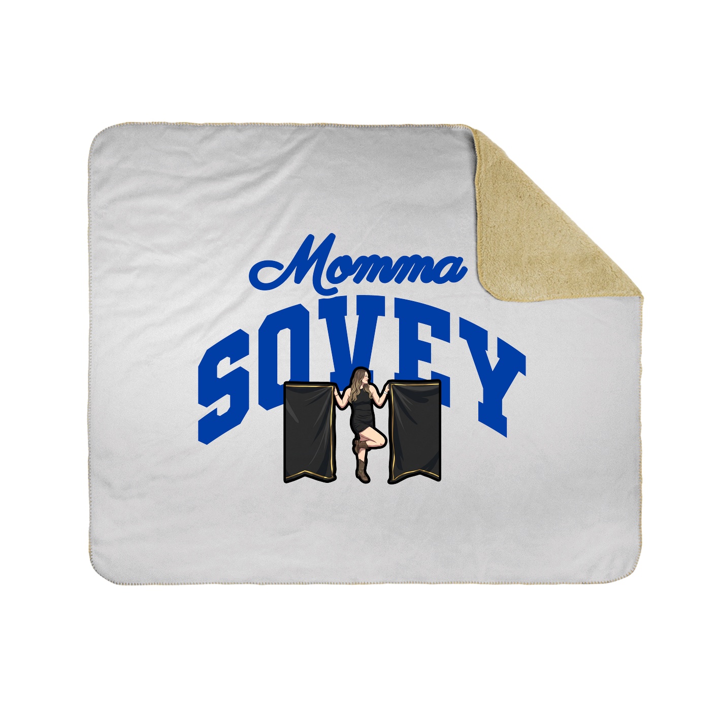 Throw Blanket — Mothers Day Arch in White