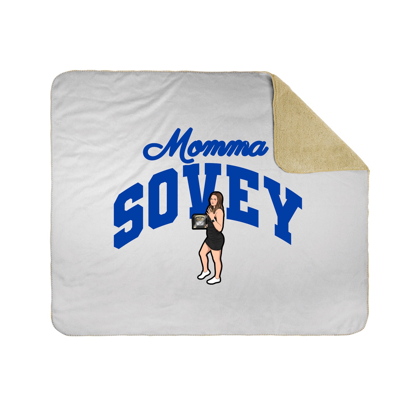 Throw Blanket — Mothers Day Arch in White