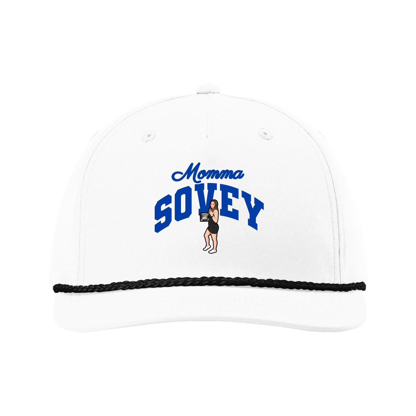Five-Panel Classic Rope Cap — Mothers Day Arch in White