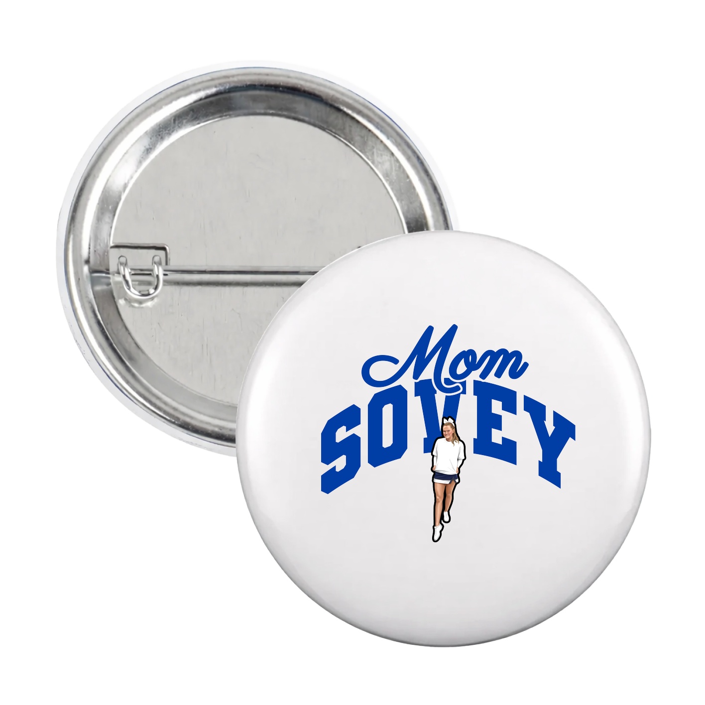 Game Day Button — Mothers Day Arch in White