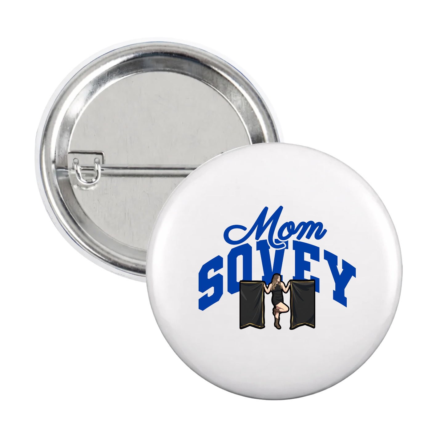 Game Day Button — Mothers Day Arch in White