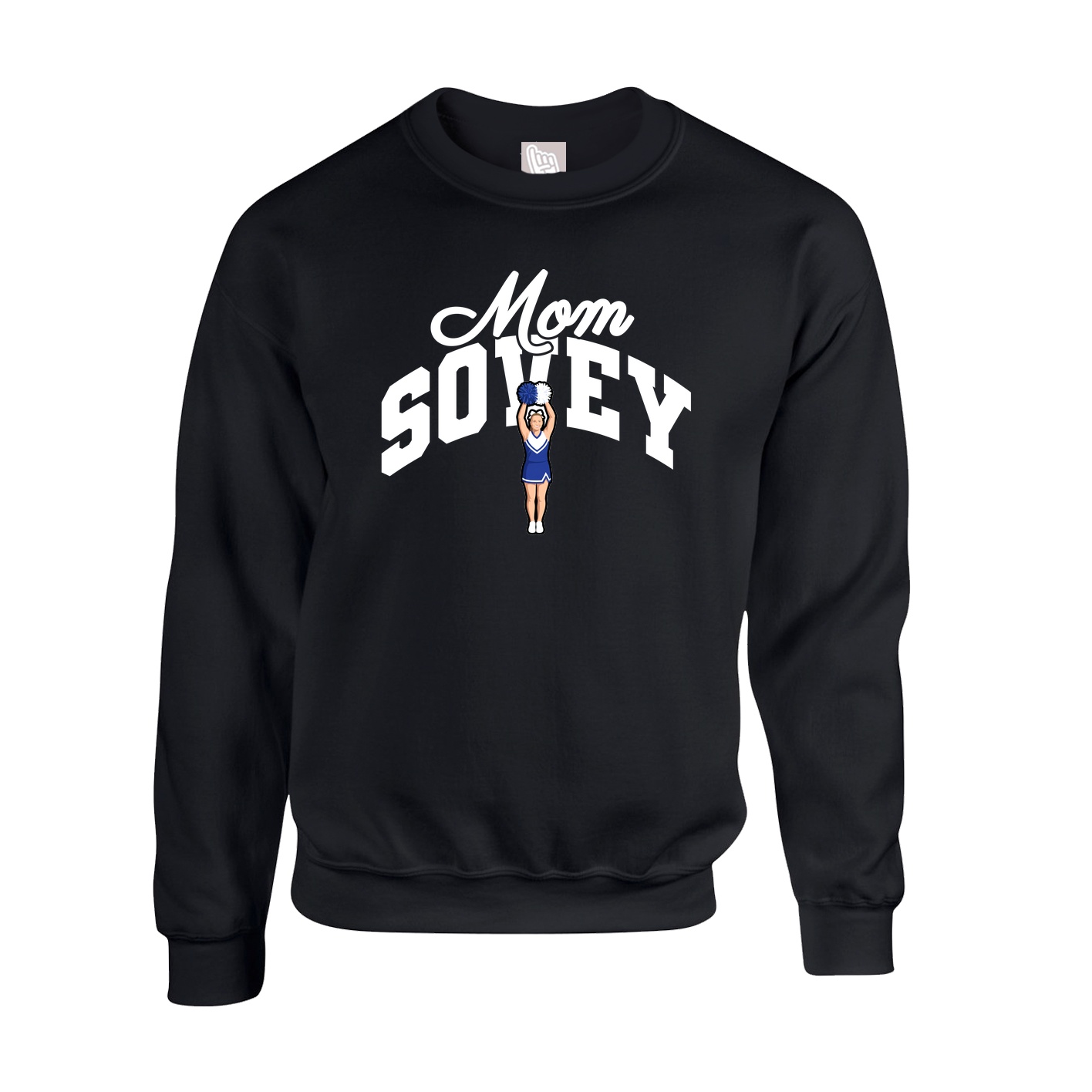Fleece Crew — Mothers Day Arch in Black