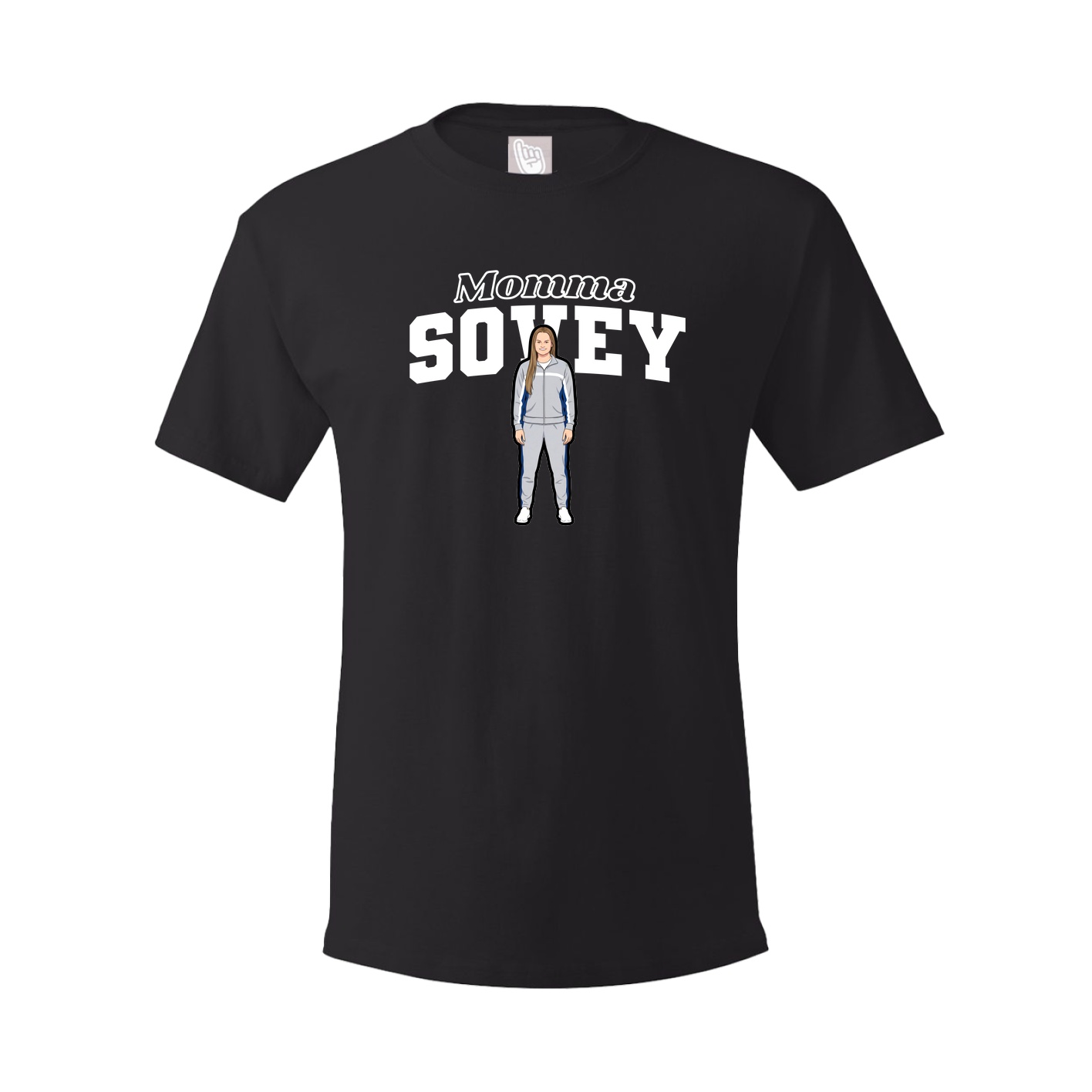 Youth Tee — Mothers Day Block in Black