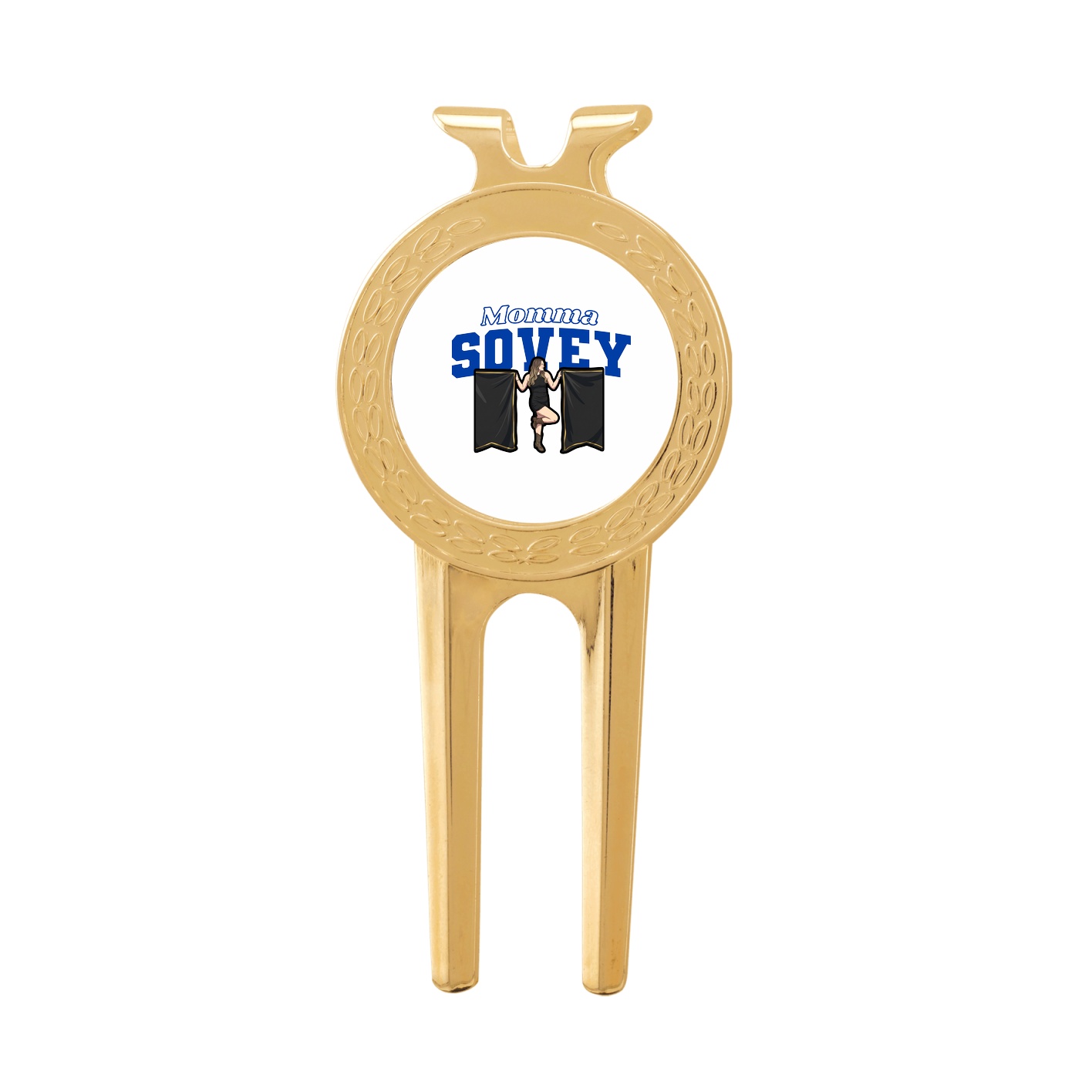 Divot Tool with Ball Marker — Mothers Day Block in Classic