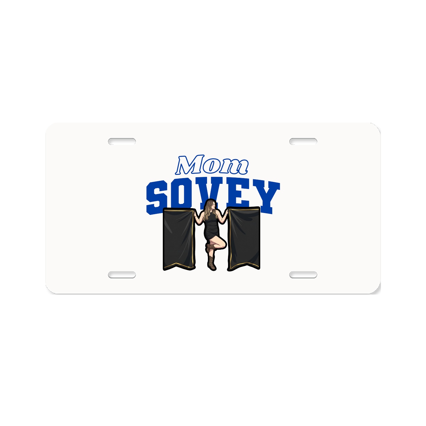 License Plate — Mothers Day Block in Classic
