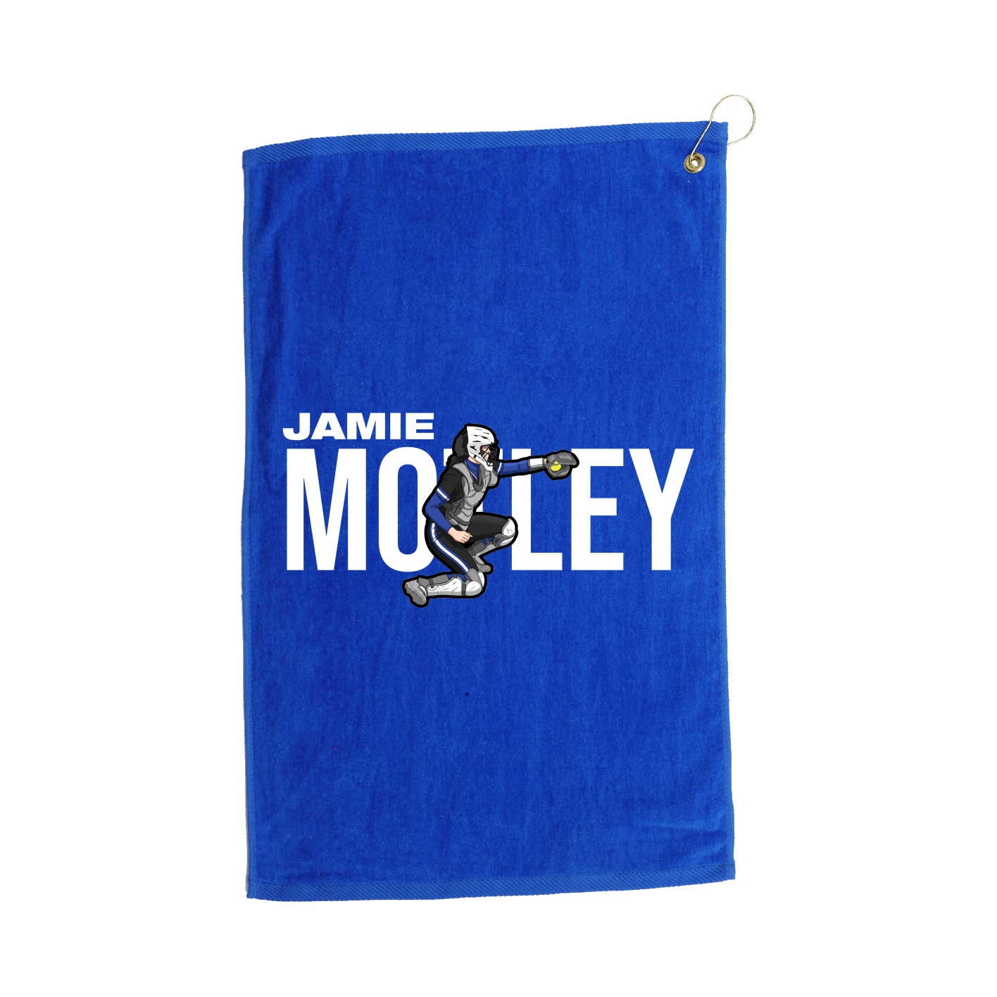 Golf Towel — Player Name in Royal