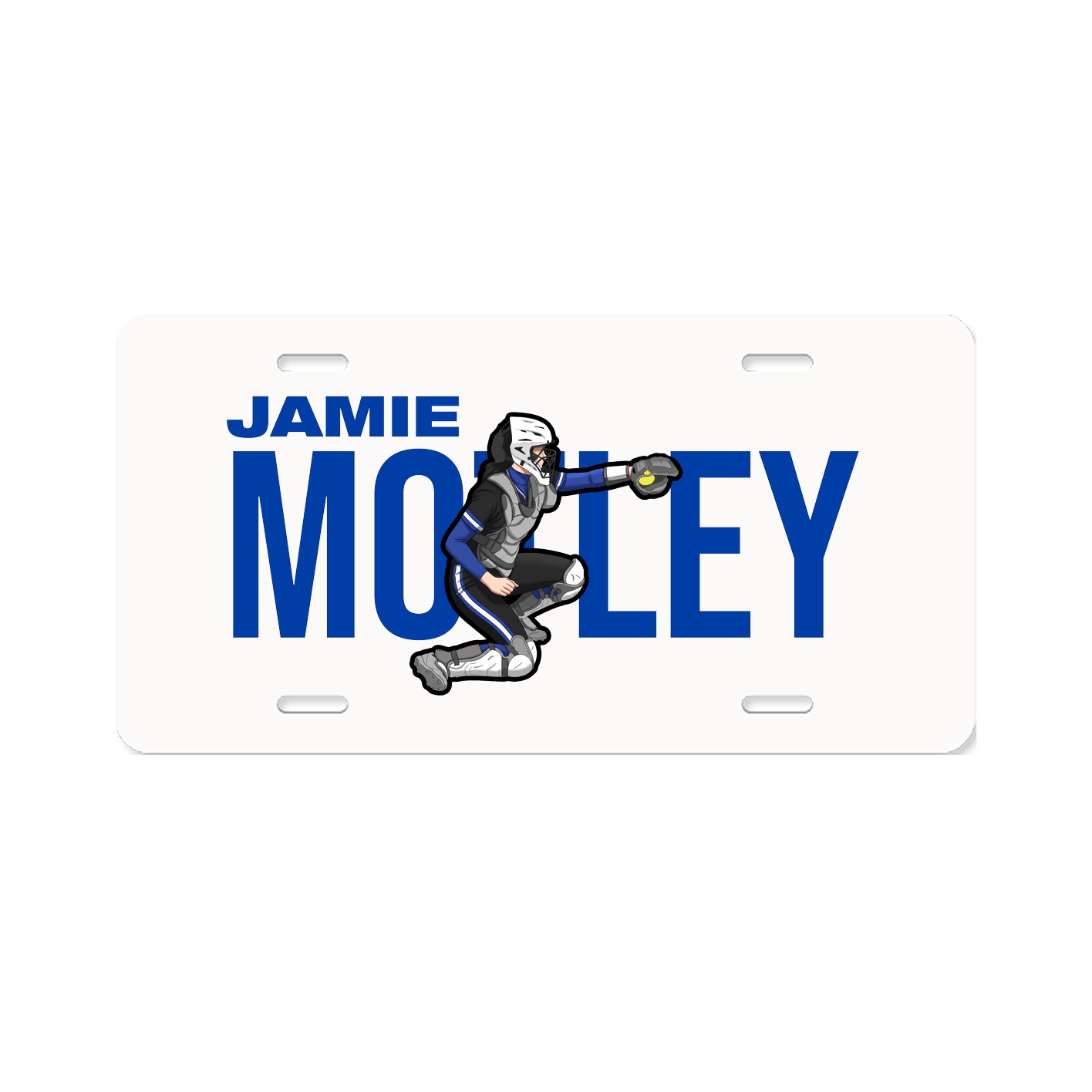 License Plate — Player Name in Classic