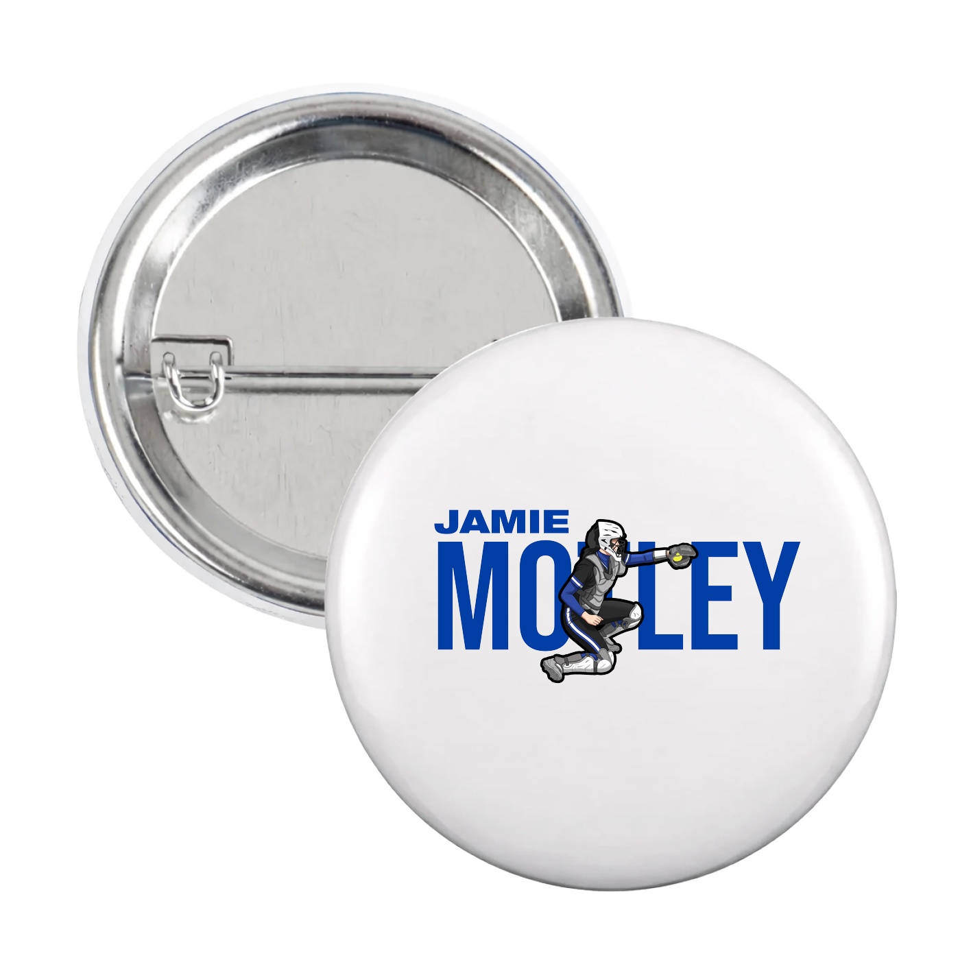 Game Day Button — Player Name in White