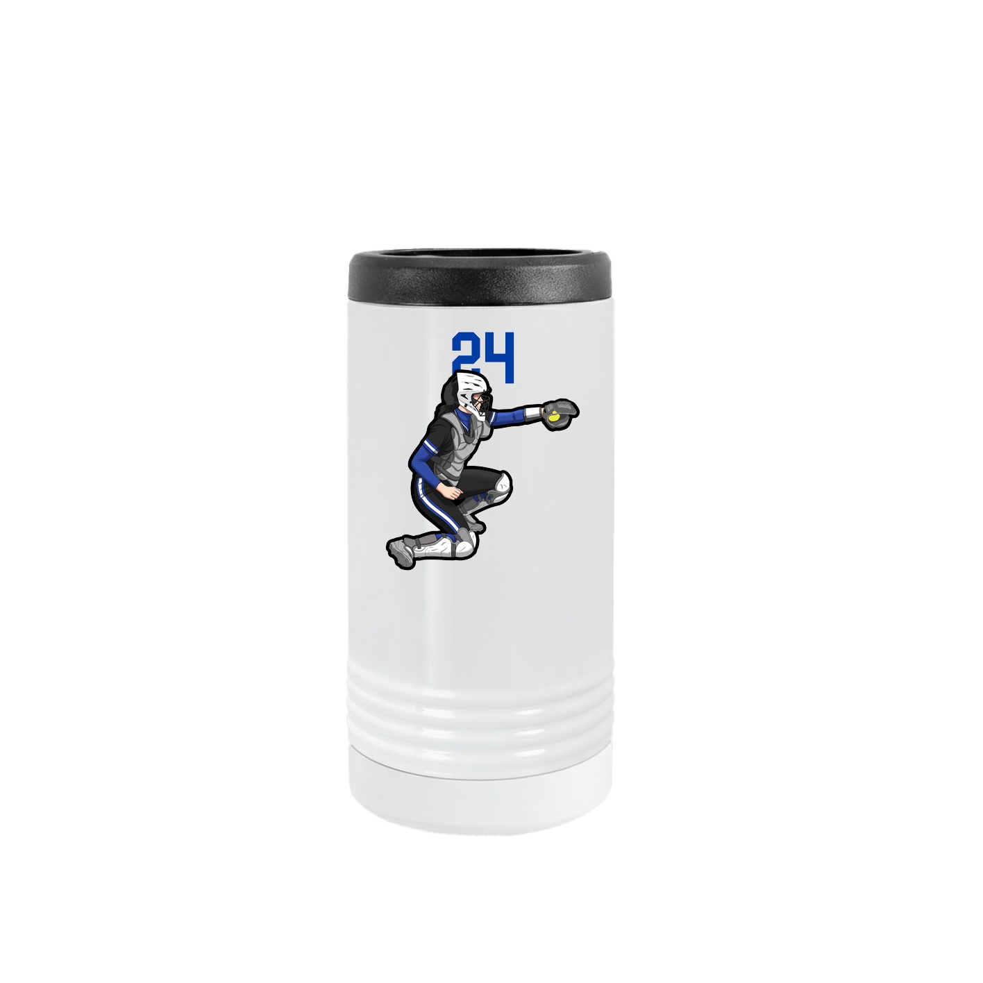 Slim Beverage Holder — Number Top in White