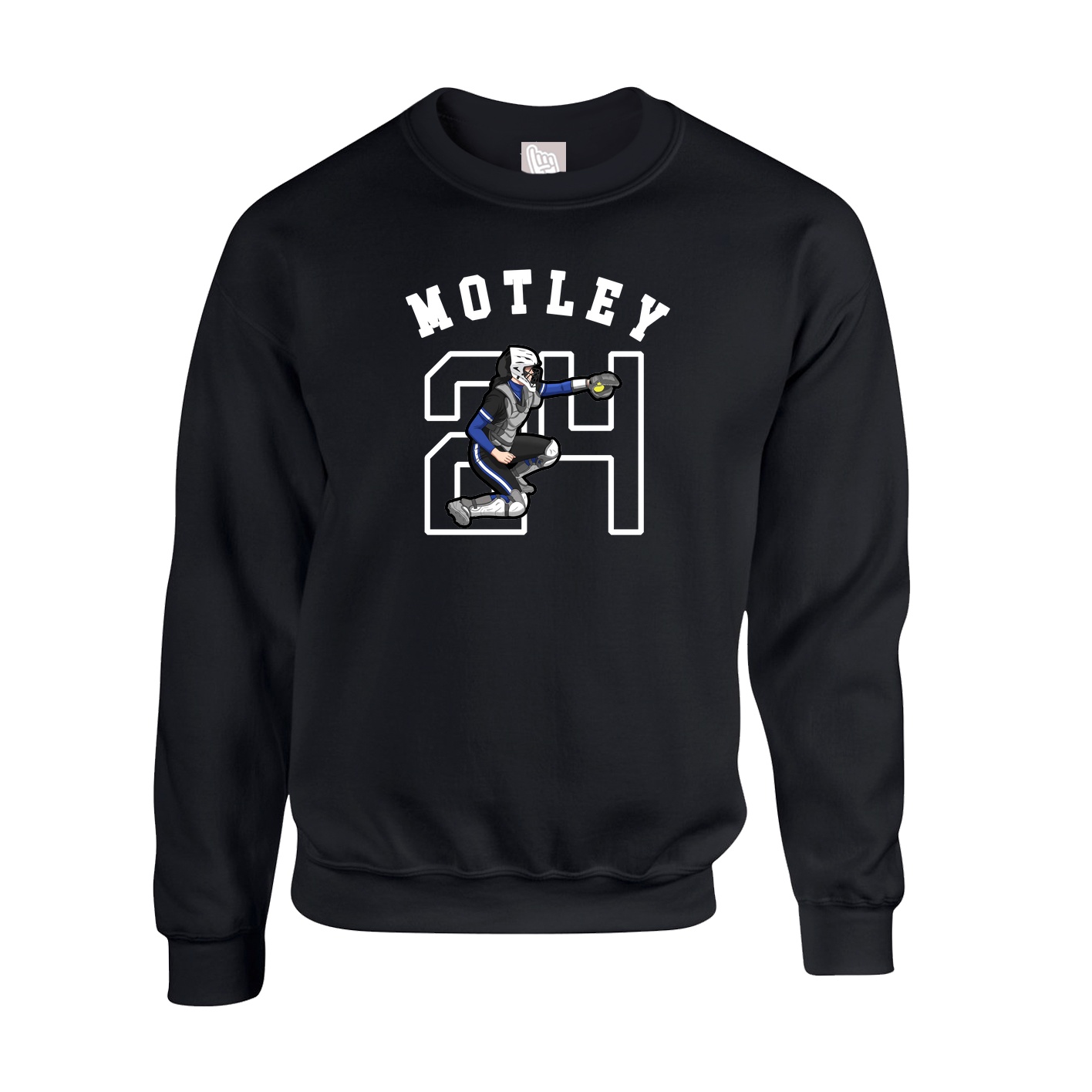 Fleece Crew — Shirsey Arch in Black
