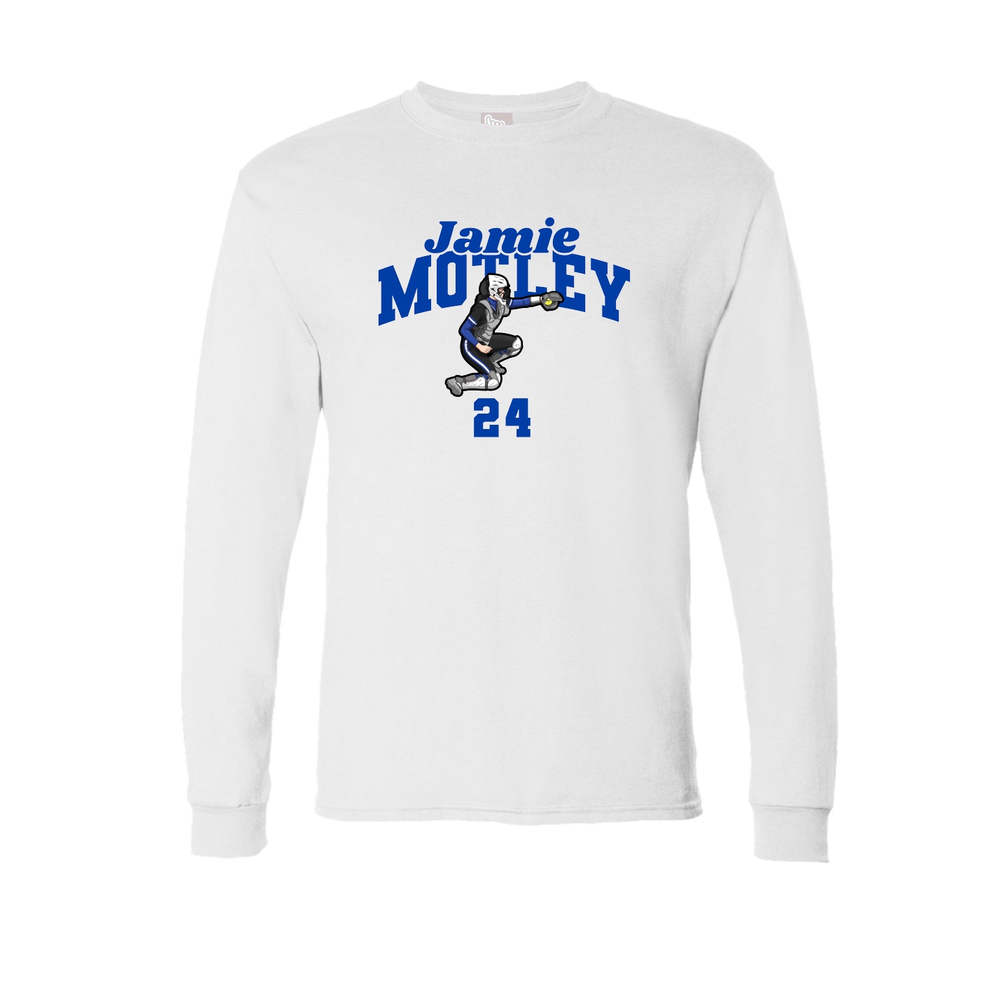 Long Sleeve Tee — Signature Arch in White