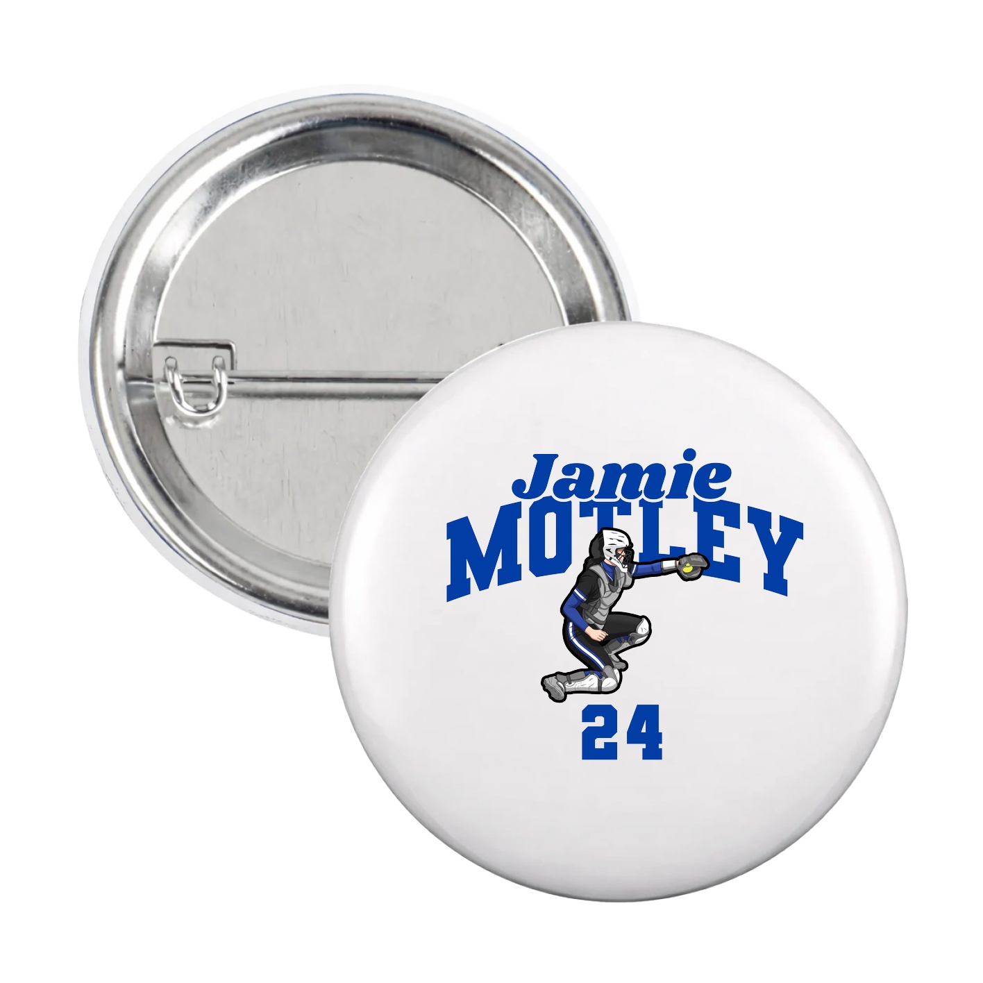 Game Day Button — Signature Arch in White
