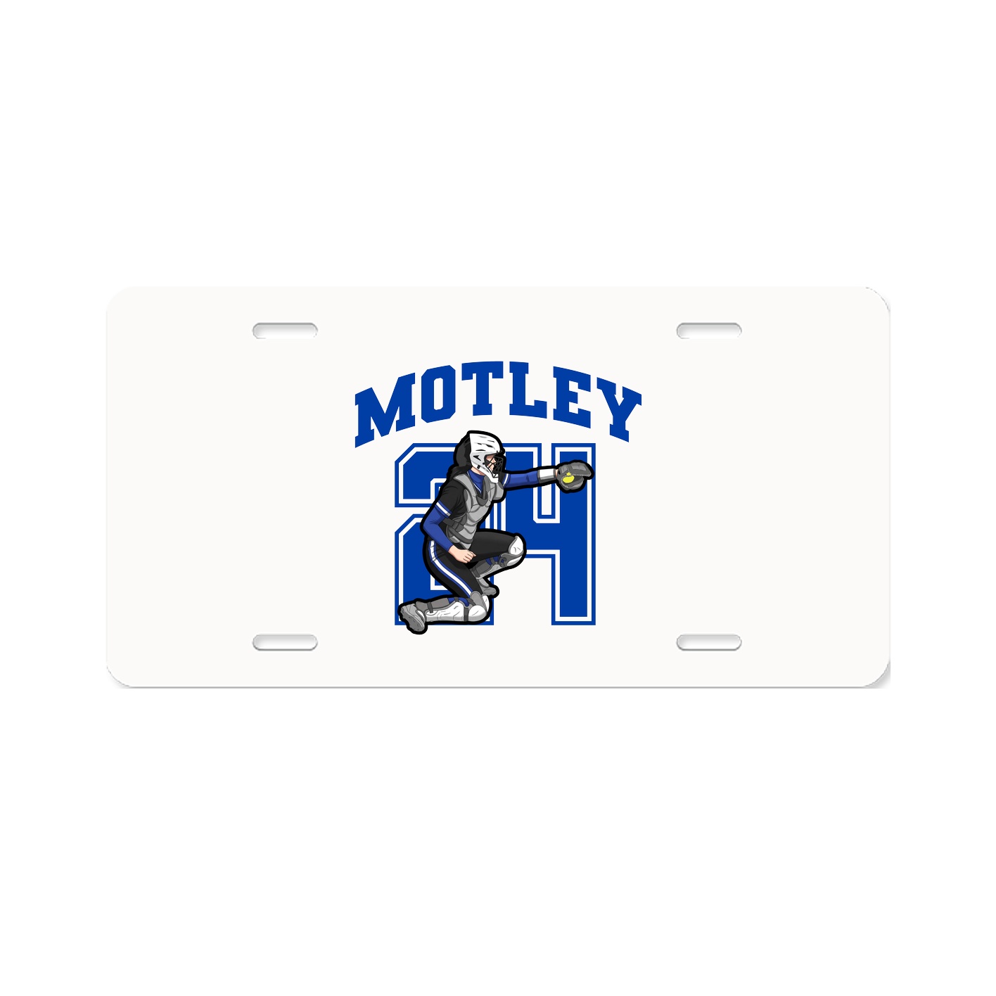 License Plate — Number in Classic