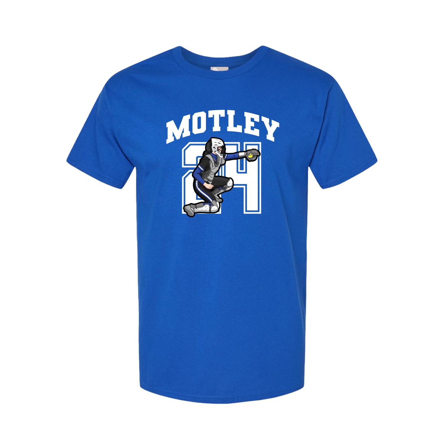 Youth Tee — Number in Royal