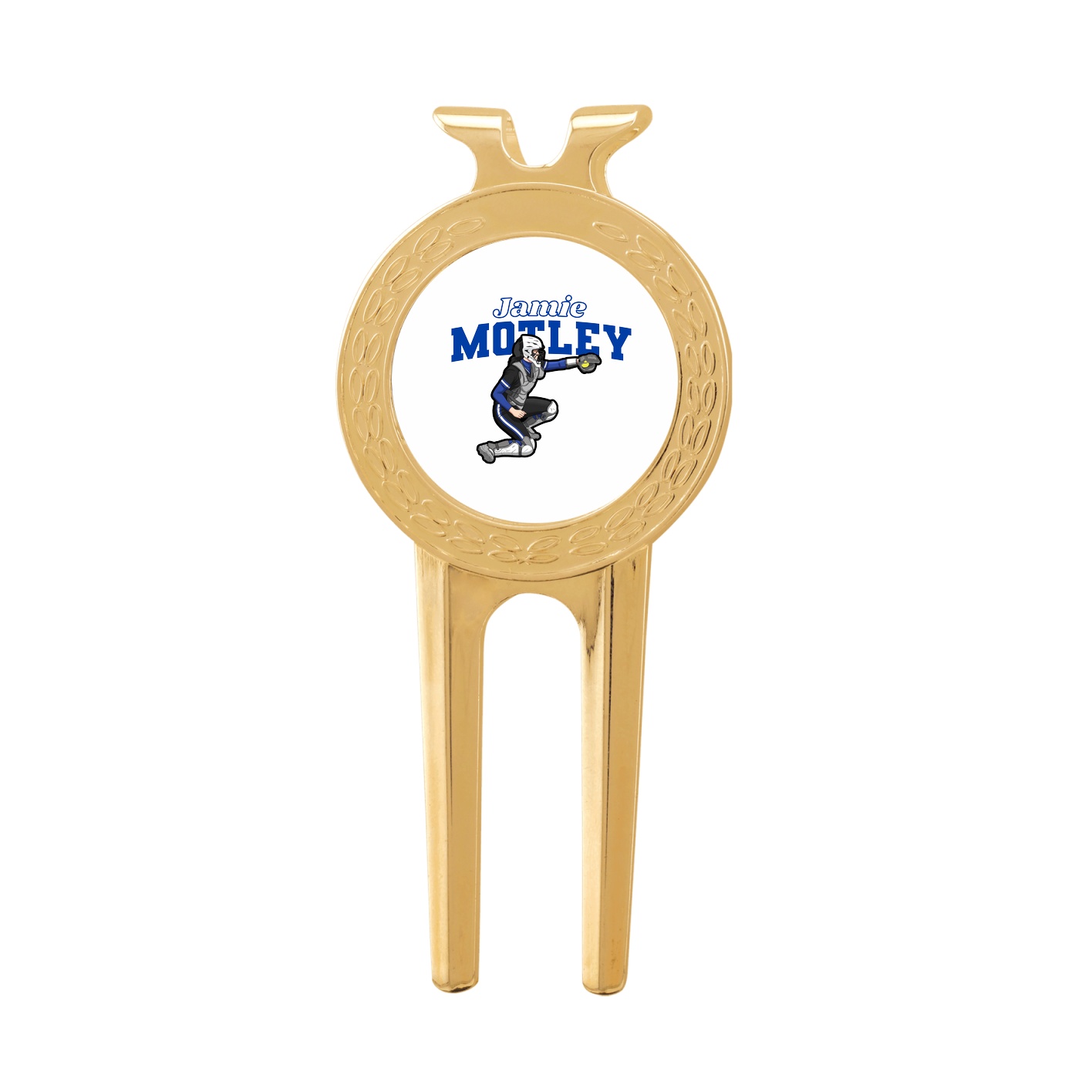 Divot Tool with Ball Marker — Name Arch in Classic