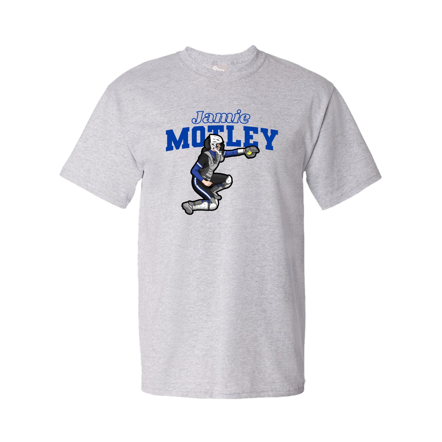 Youth Tee — Name Arch in Grey