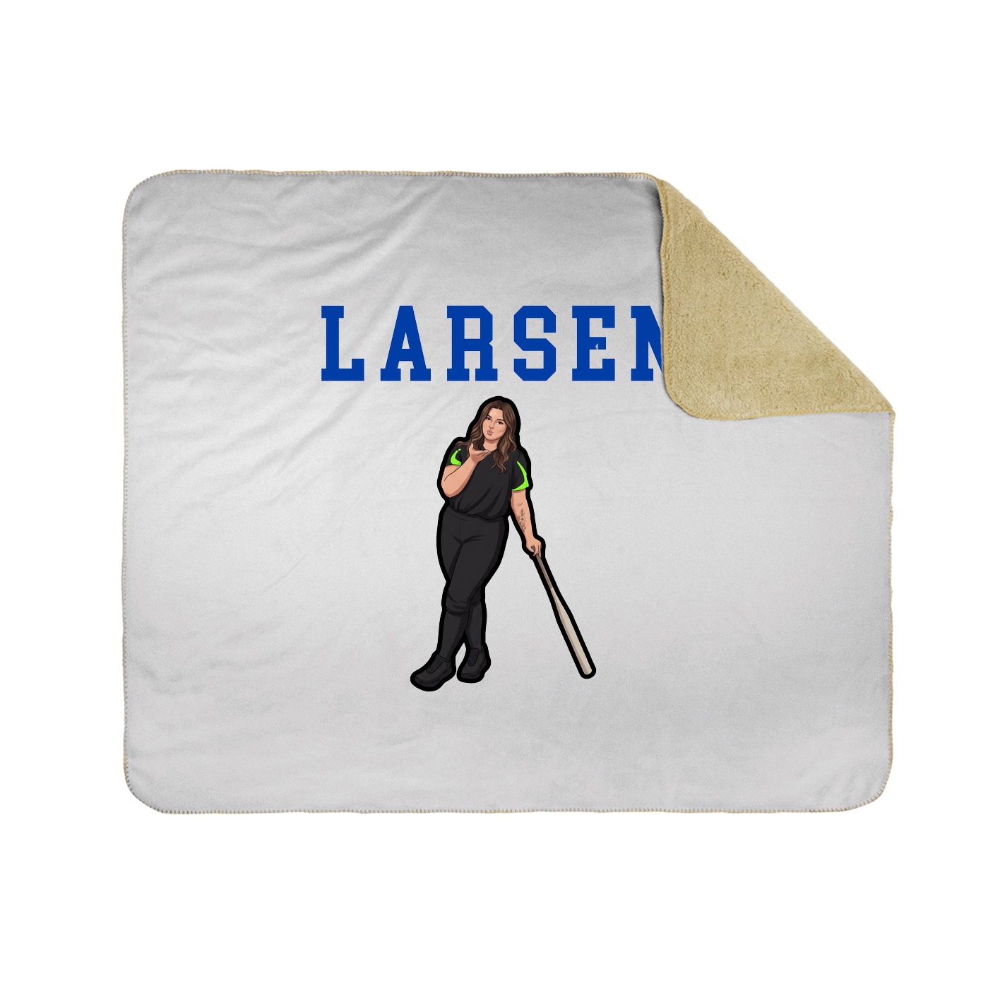 Throw Blanket — Shirsey in White