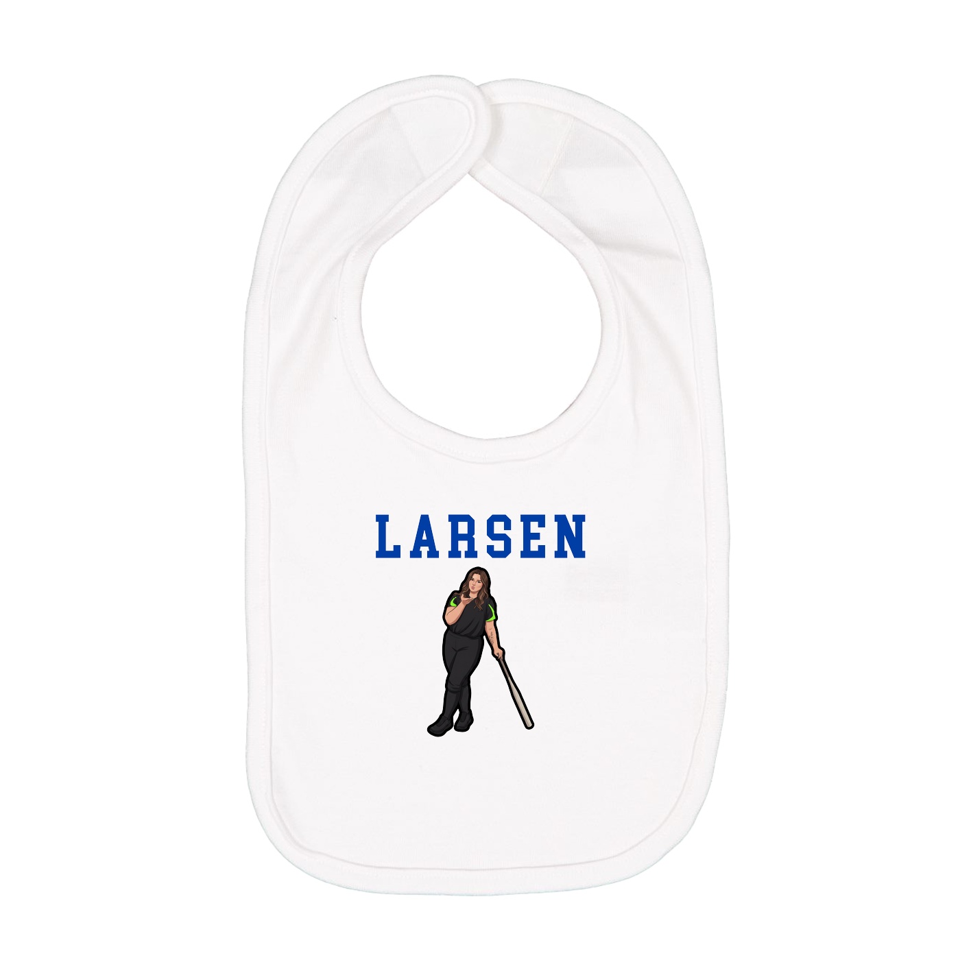 Infant Bib — Shirsey in White