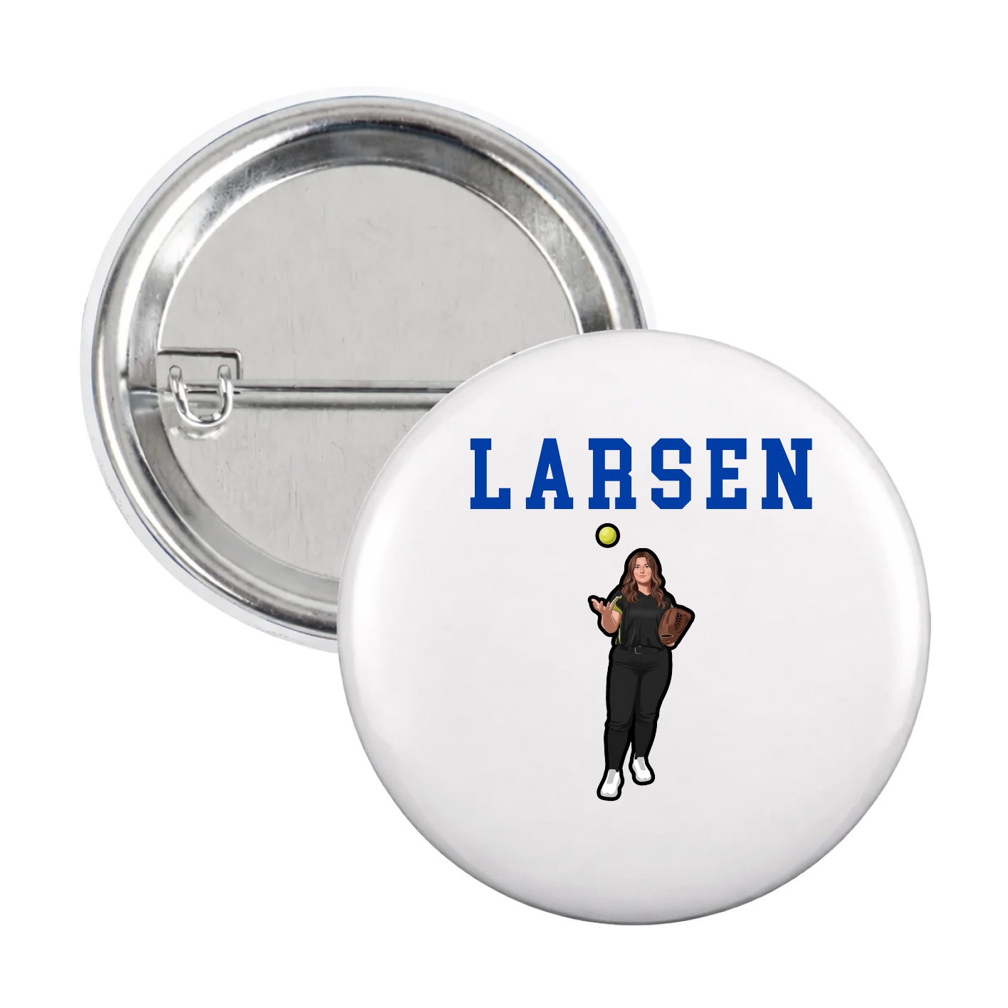 Game Day Button — Shirsey in White