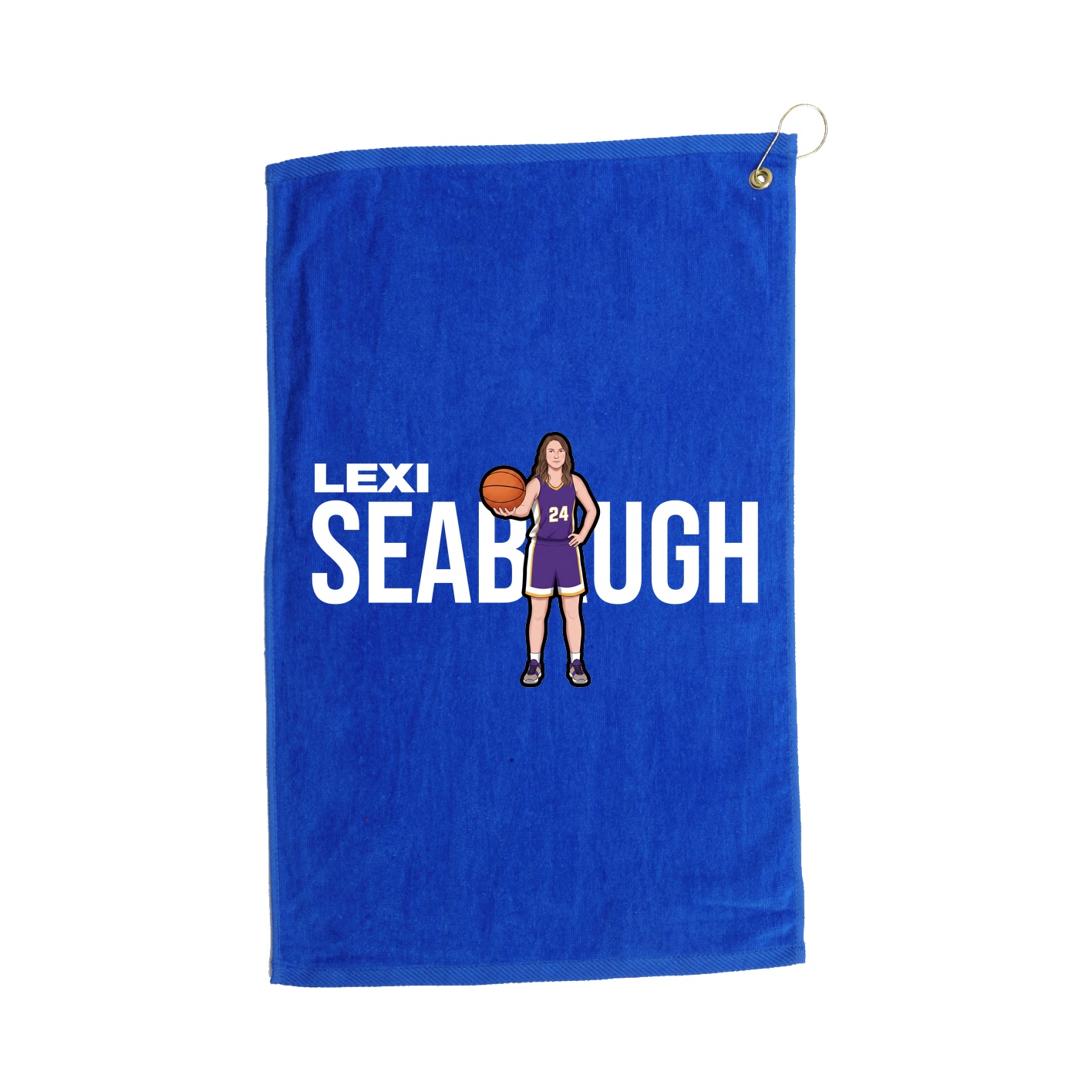 Golf Towel — Player Name in Royal
