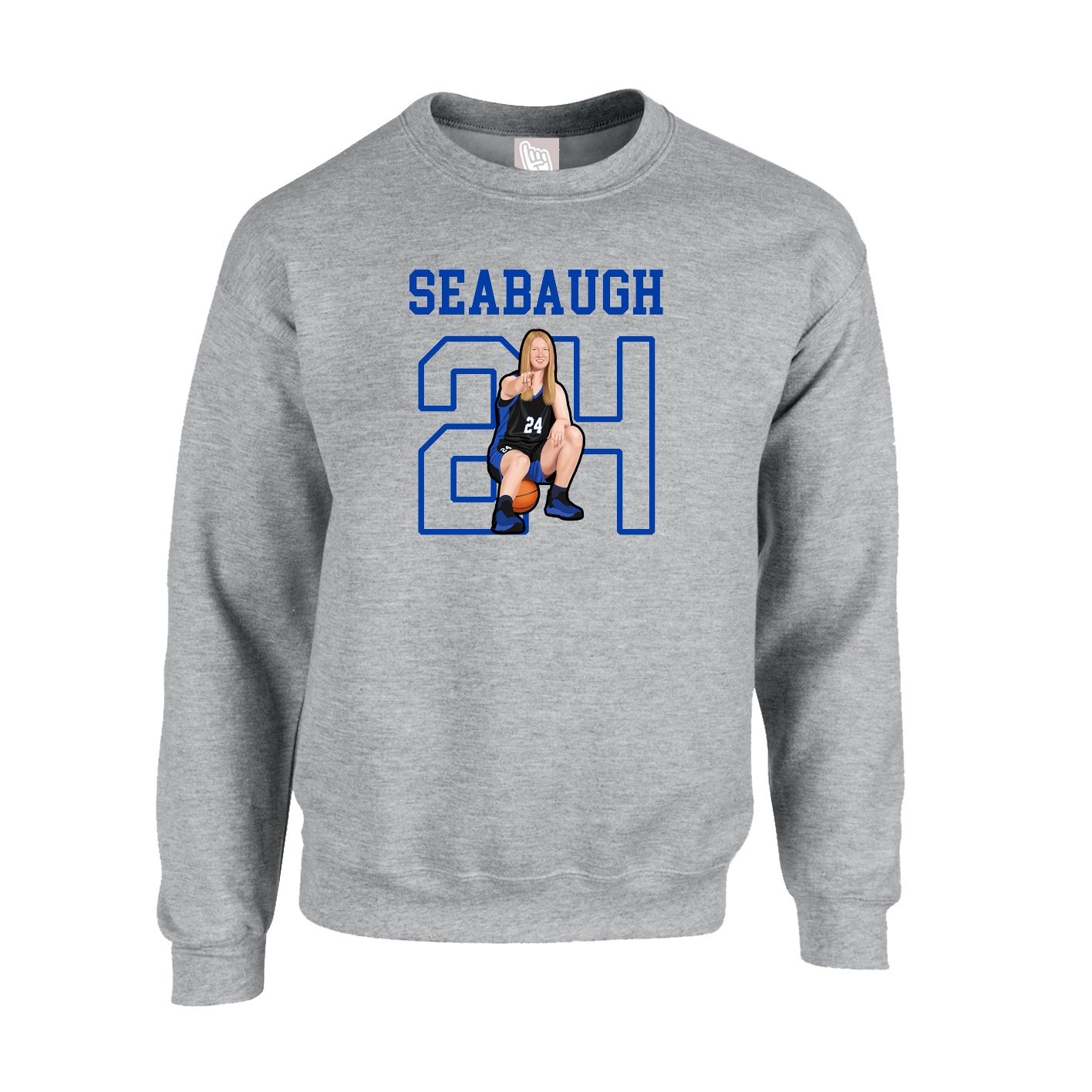 Fleece Crew — Shirsey in Grey