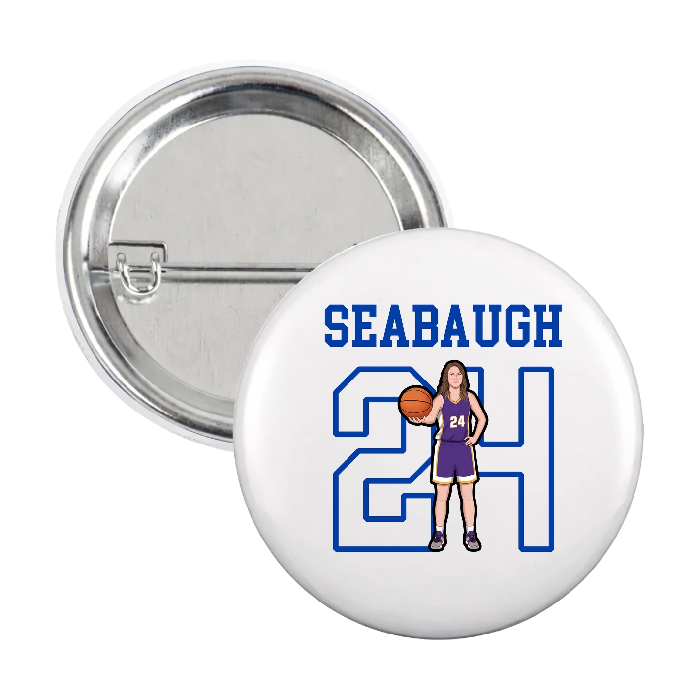 Game Day Button — Shirsey in White