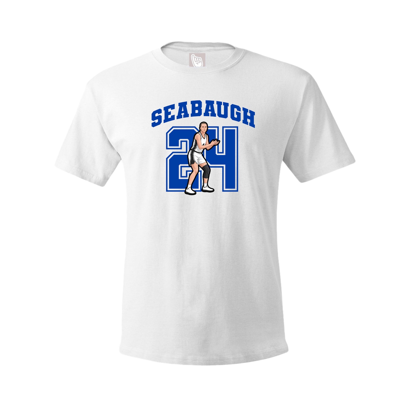 Youth Tee — Number in White