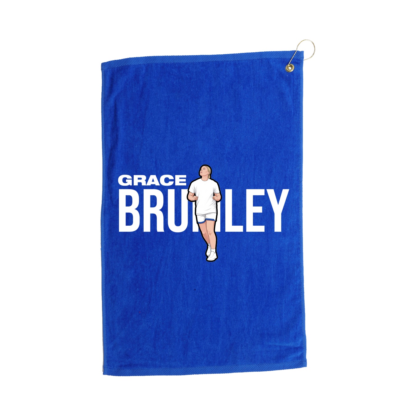 Golf Towel — Player Name in Royal