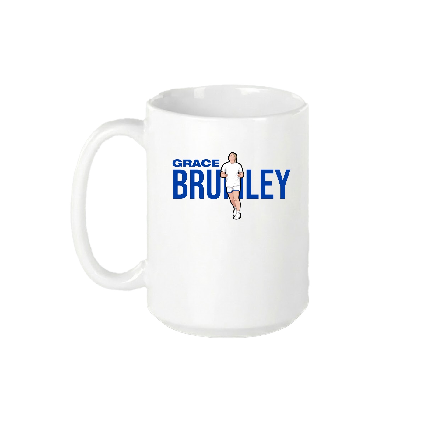 15oz Coffee Mug — Player Name in White