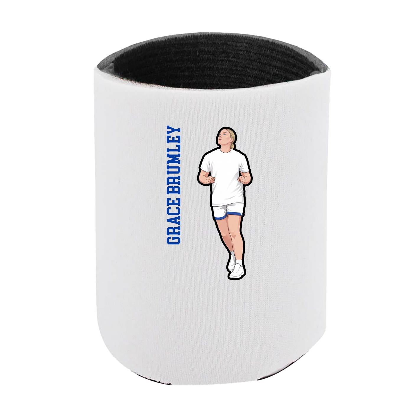 Can Holder — Name Vertical in White