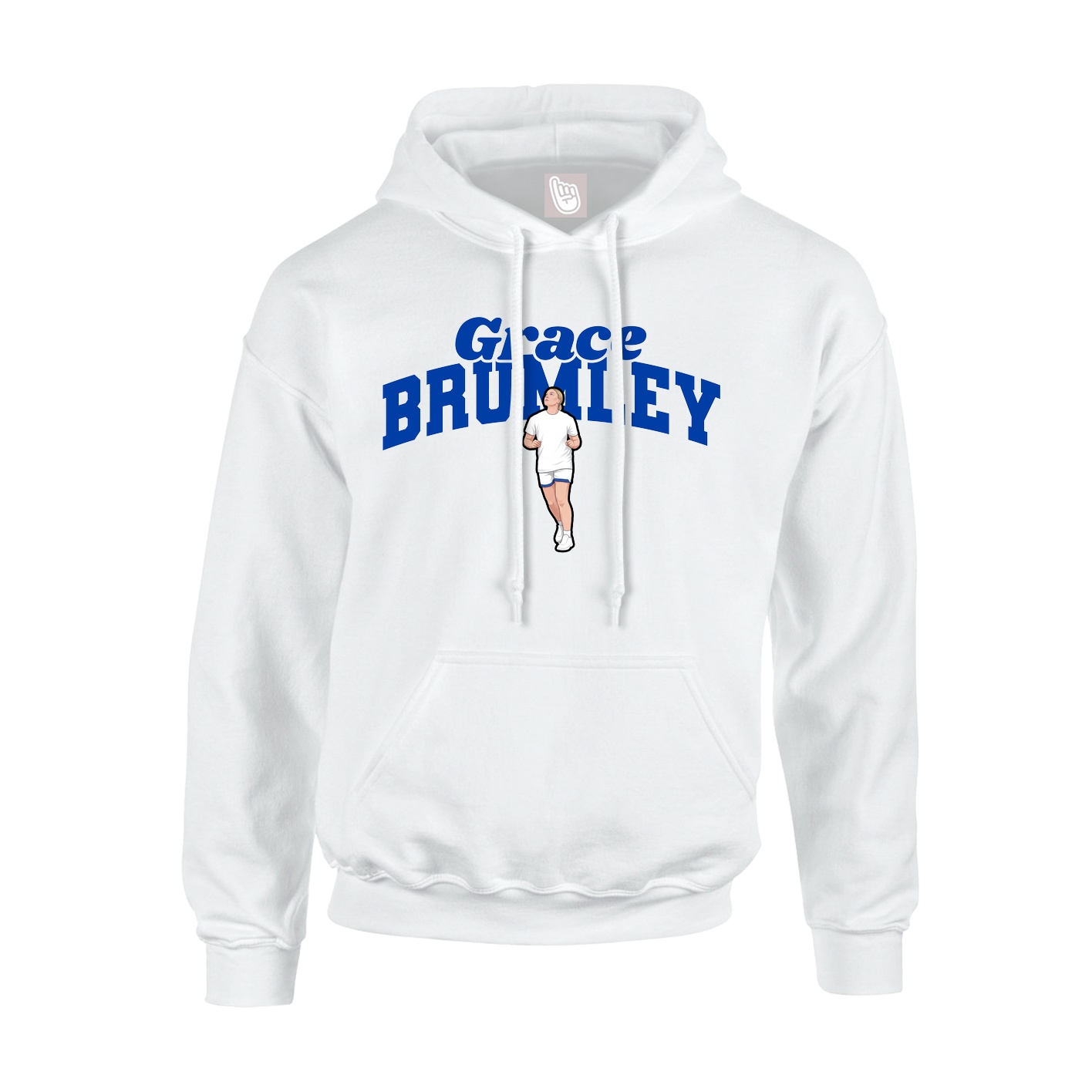 Hoodie — Signature Arch in White