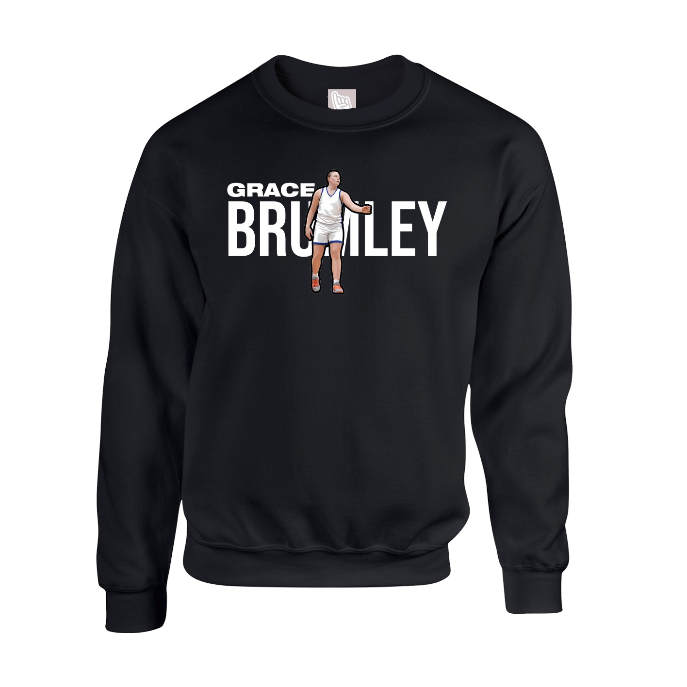 Fleece Crew — Player Name in Black