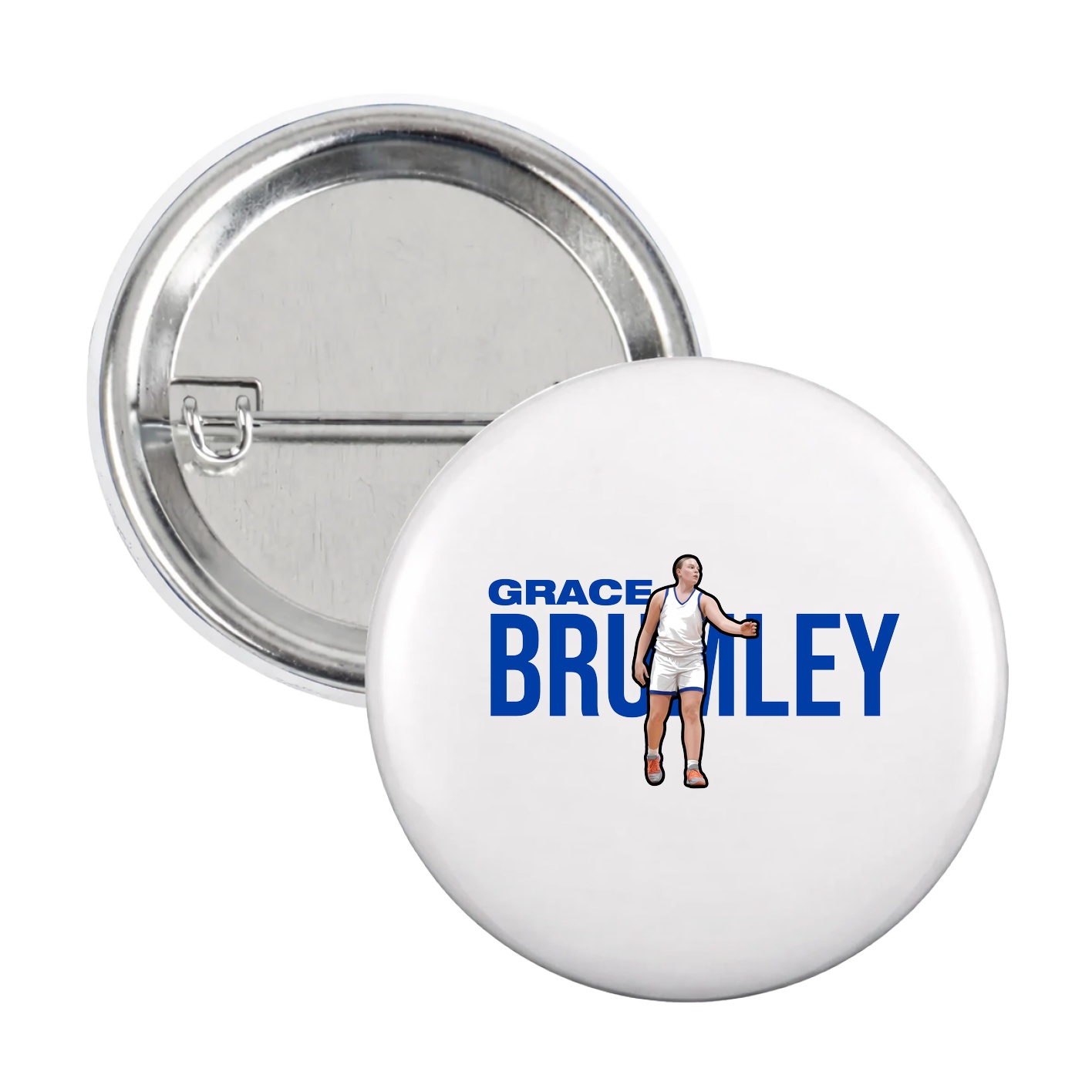 Game Day Button — Player Name in White