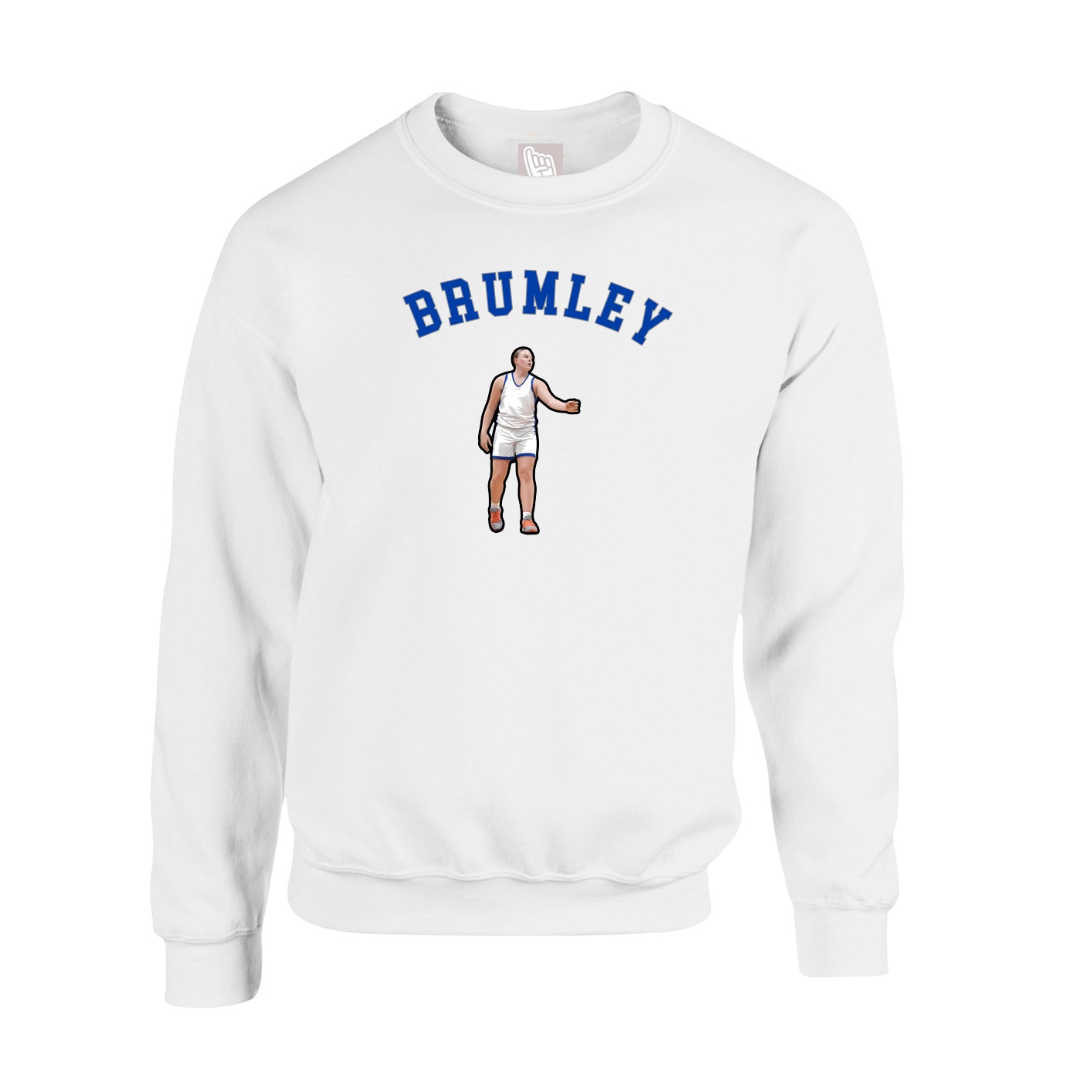 Fleece Crew — Shirsey Arch in White