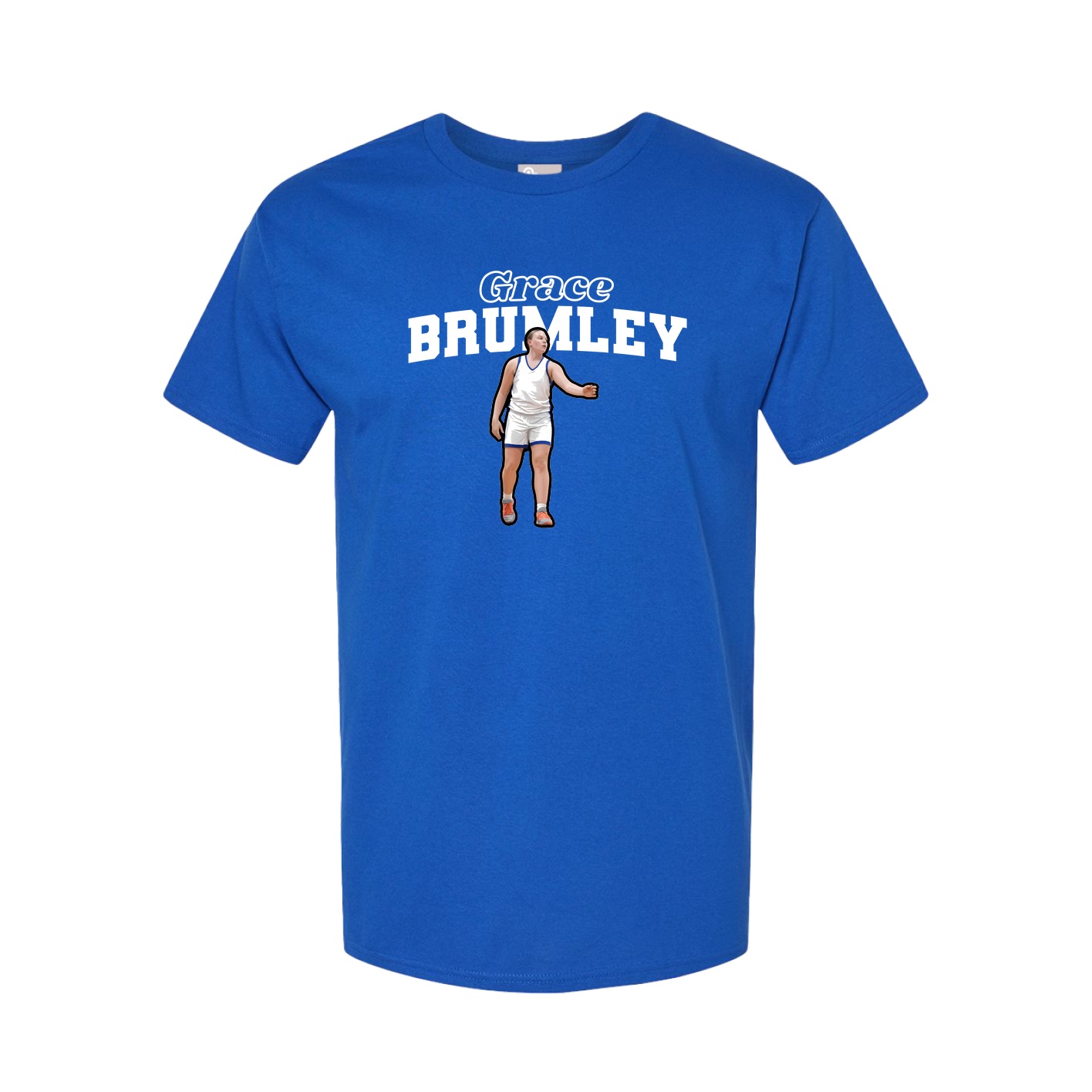 Youth Tee — Name Arch in Royal